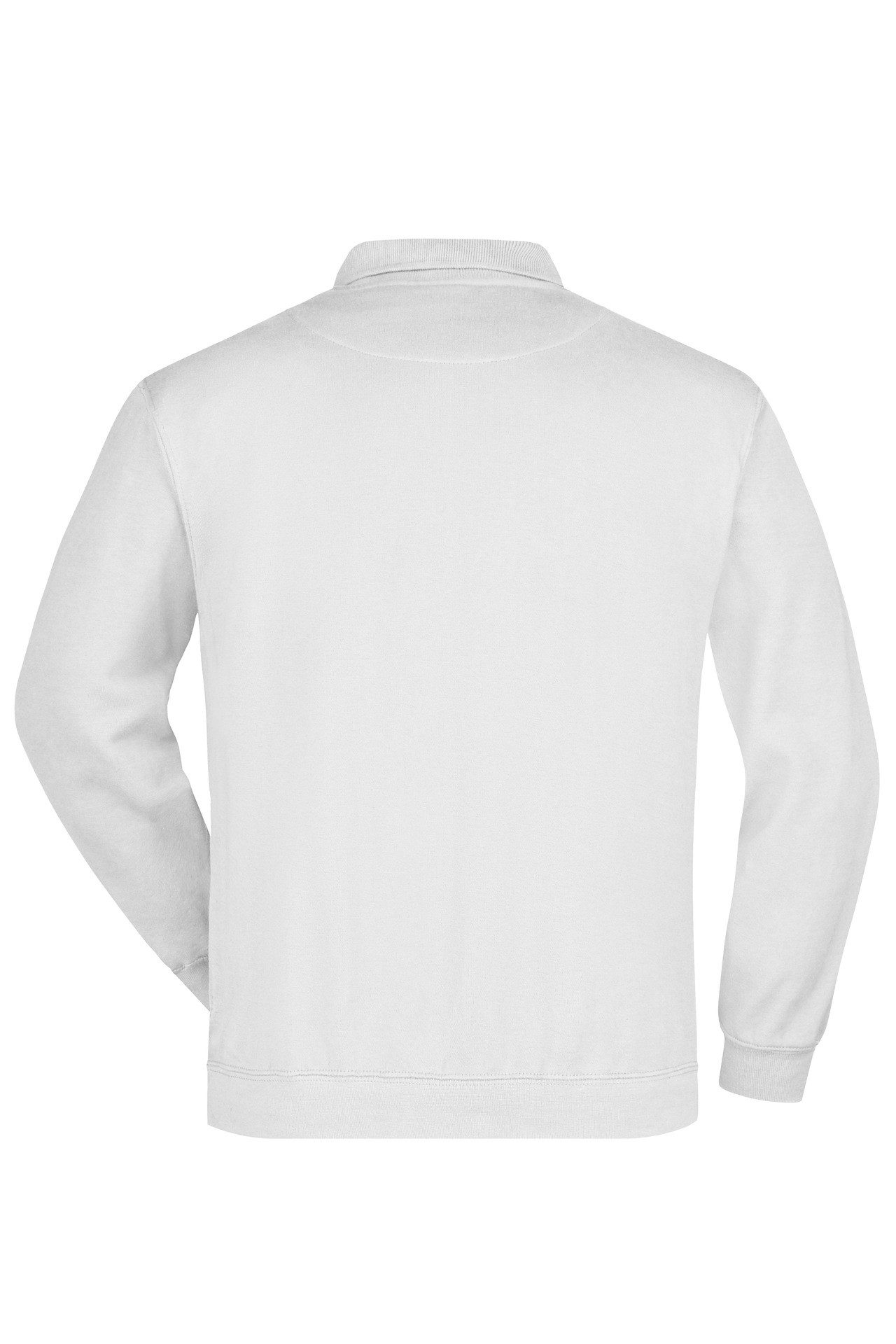 James & Nicholson Sweatshirt Klassischer Herren Sweat mit gestricktem Polokragen JN041 angenehme innen angeraute Sweat-Qualität – Bild 2 von 4