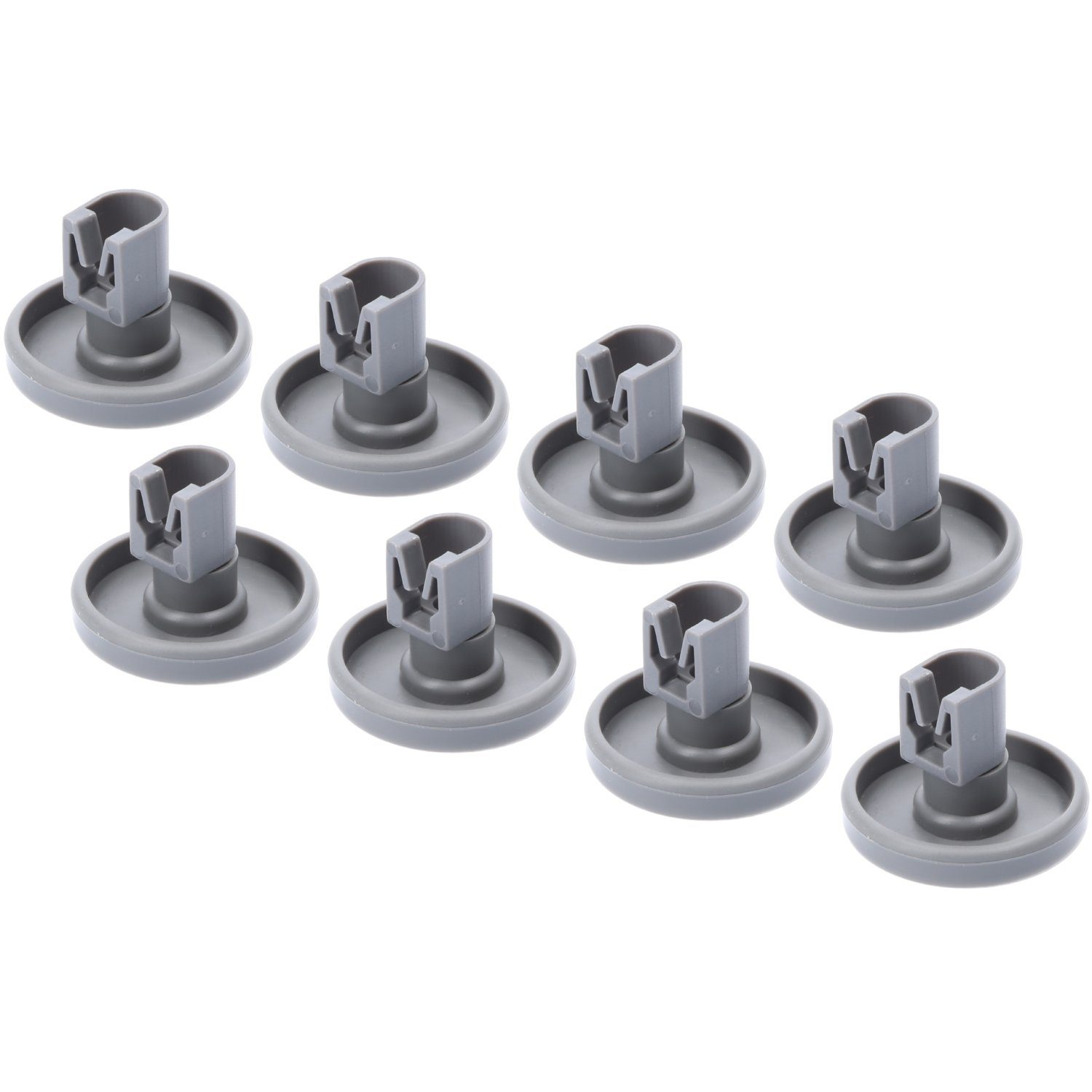McFilter Besteckschublade Zubehör Korbrollen (8 Stück) Korb Rollen, Zubehör für Geschirrspüler Unterkorb passend für AEG Favorit, Juno Zanussi 5028696500/4 5028696500/4, 5028696400/7
