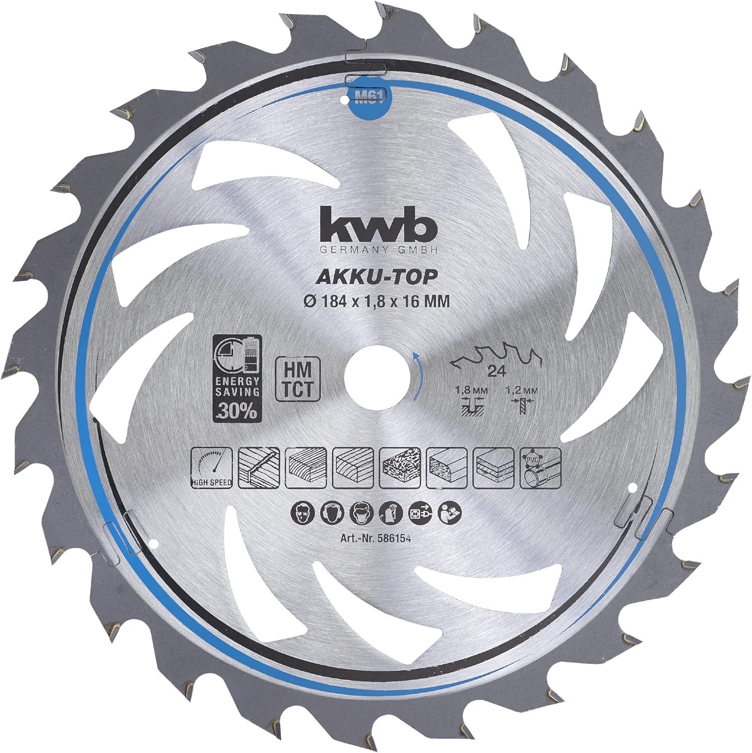 kwb Kreissägeblatt, Kreissägeblatt 184 x 16 günstig online kaufen