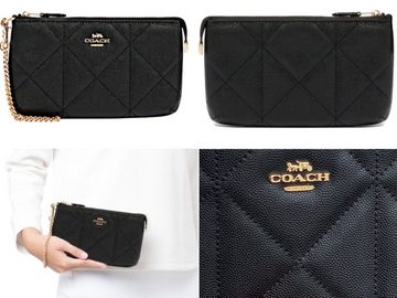 COACH Schultertasche COACH Wristlet Leather Bag Tasche Handbag Clutch Chain Pochette Handta