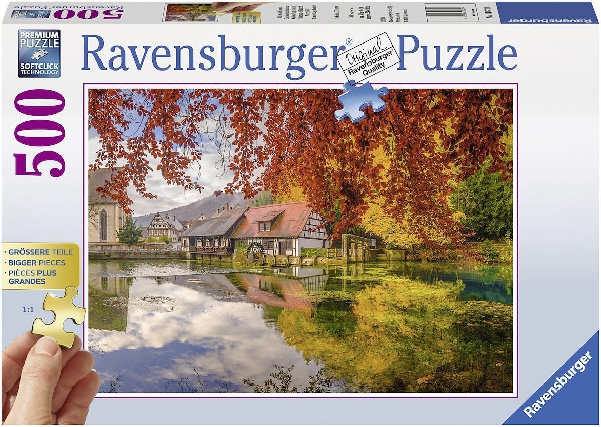 Wald Mühle weltweit Ravensburger Made - Puzzle schützt am Puzzleteile, in Germany, 500 FSC® - Blautopf,