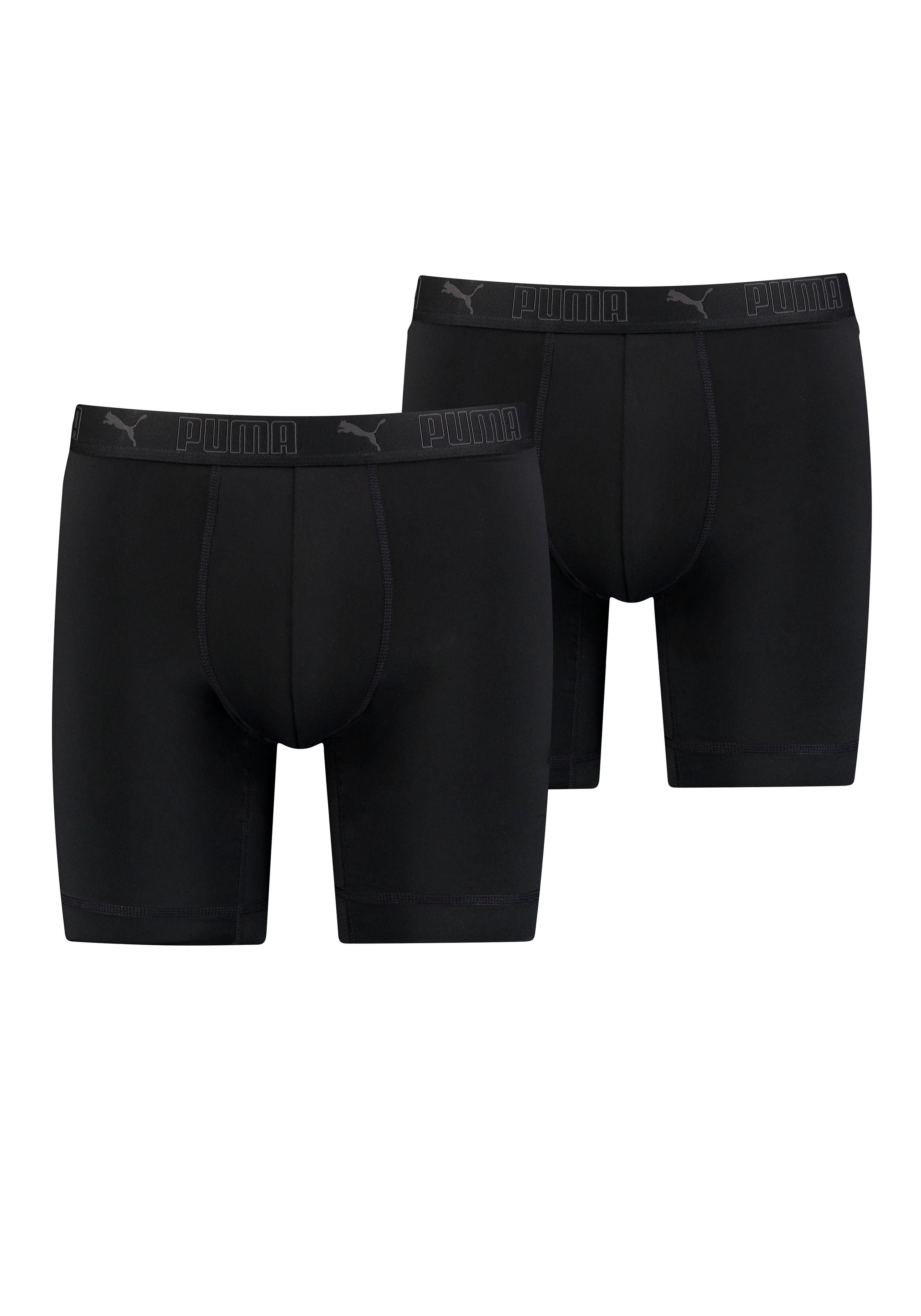 Boxershorts PUMA MEN SPORT MICROFIBER LONG BOXERS 2P