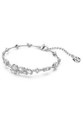 Swarovski Armband Gema Armband, Verschiedene Schliffe, Blume, Weiß, Rhodiniert, 5644687, mit Swarovski® Kristall