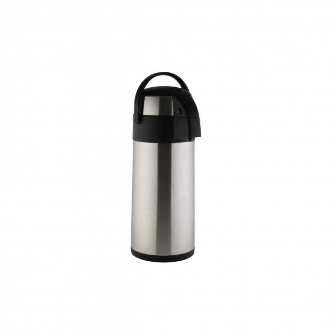 axentia Pump-Isolierkanne, 5 l, (1-St), Edelstahl Pumpkanne mit Tragegriff, 5 L