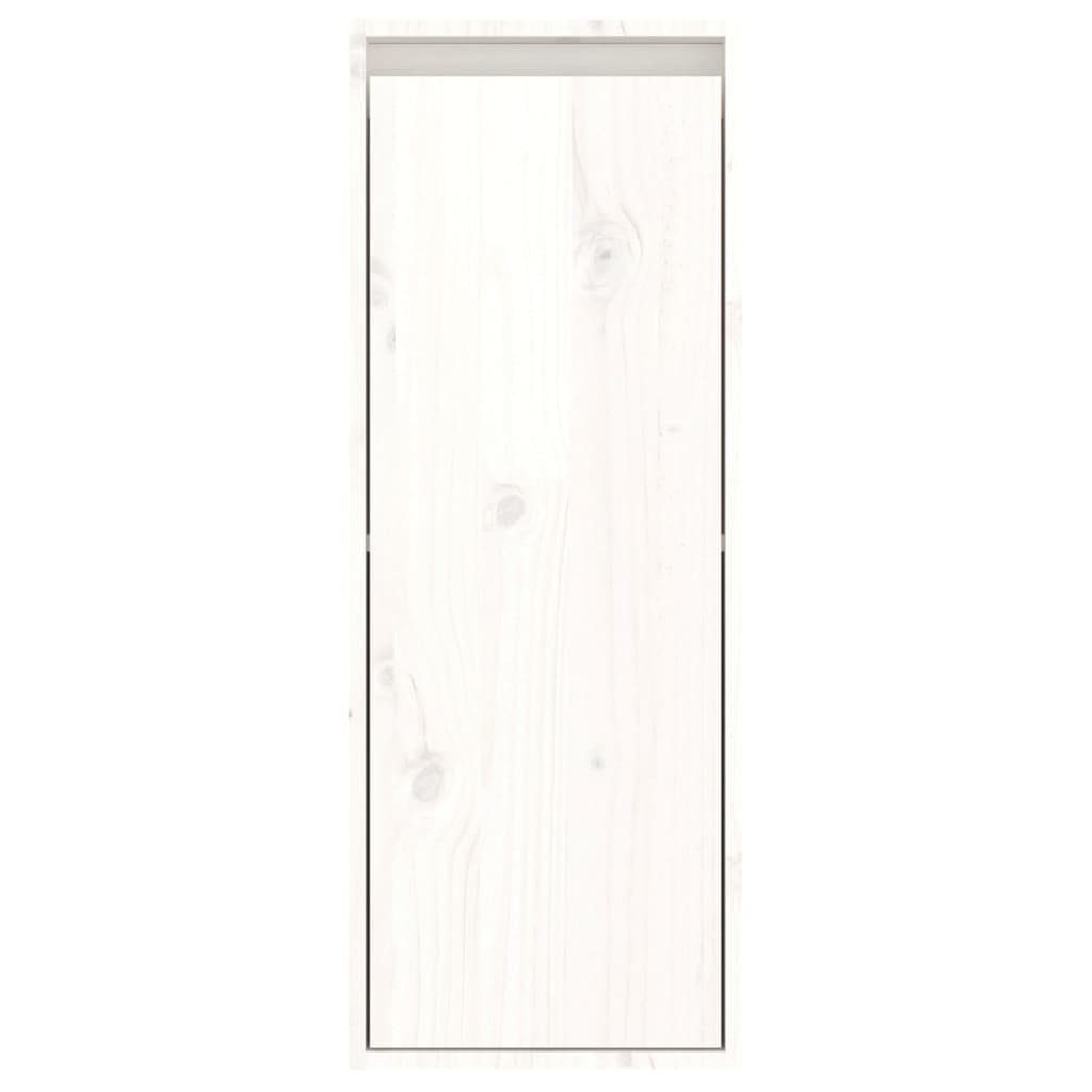Wandschrank 1-tlg. 30x30x80 Weiß Kiefer, Massivholz cm vidaXL Regal