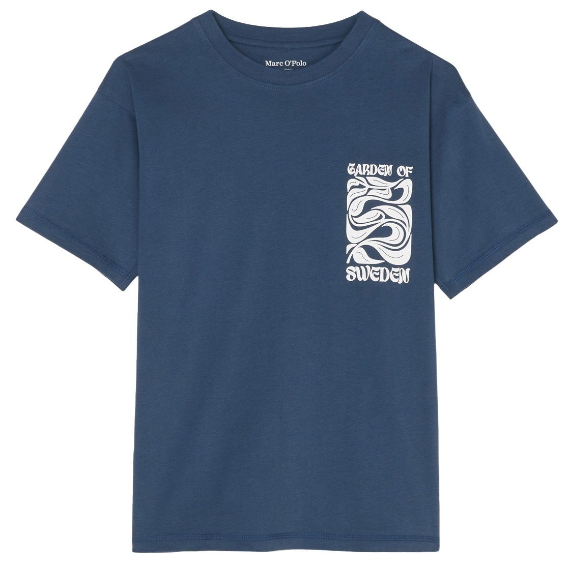 Marc O'Polo T-Shirt MARC O'POLO T-Shirt aus Bio-Baumwolle - Washed Blue