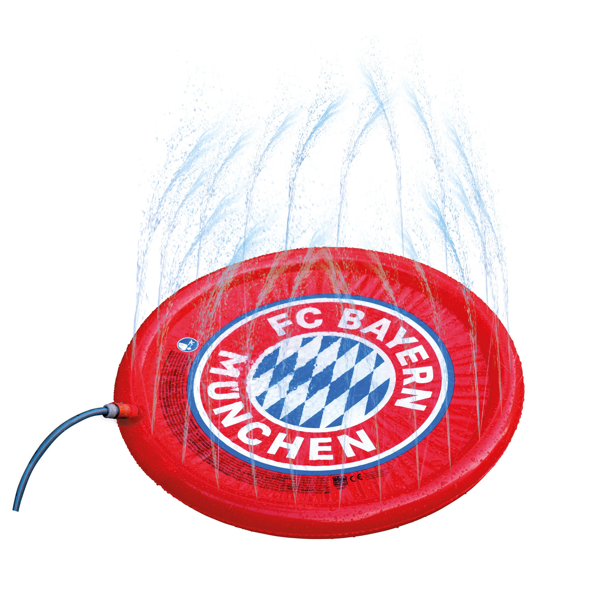 Spiel-Wassersprenkler FCB Sprinklermatte Ø 90 cm, mit Spritzfunktion