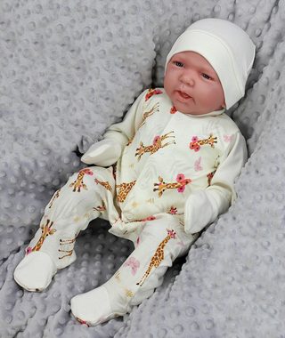 TupTam Erstausstattungspaket Baby Mädchen Bekleidung Set Body Strampler Hose Mütze 5 teilig