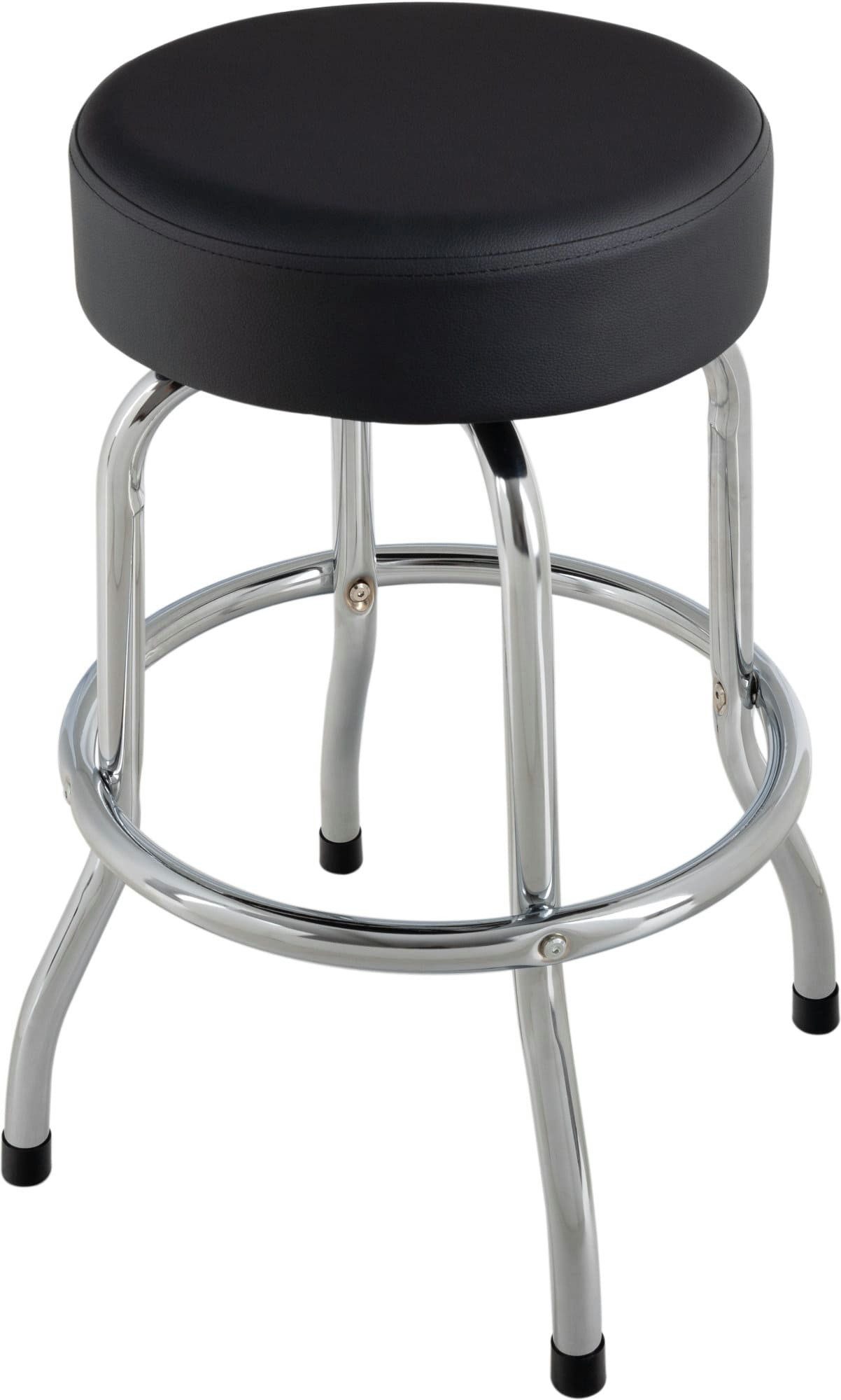 Rocktile Sitzhocker Rocktile Barstool Gitarrenhocker - Perfekt für jede Musik-Session, Höhe: 62 cm, Fußstütze auf 26 cm Höhe, drehbare Kunstleder Sitzfläche