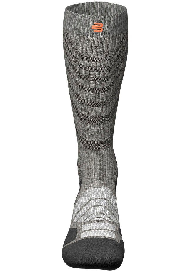 Bauerfeind Sportsocken Outdoor Merino Compression grey/S Kompression mit stone Socks
