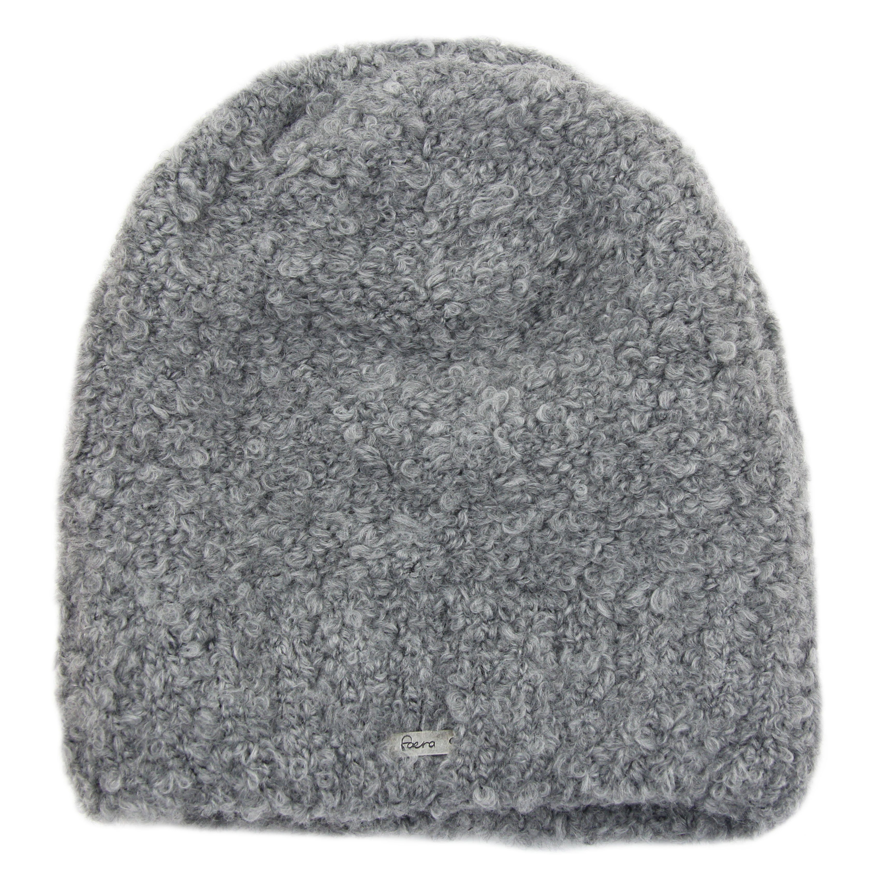 Frentree Beanie Wintermütze, Strickmütze mit kuscheligem Innenfutter, Weich & Warm, One-Size Beanie, Damen Grau