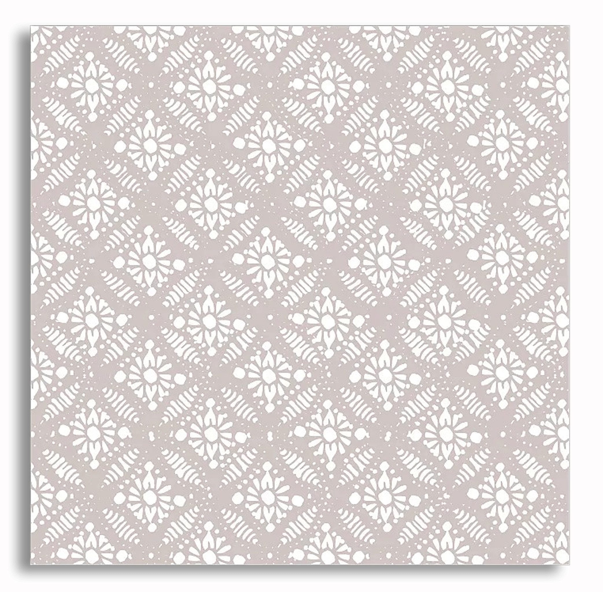 AVA Papierserviette, Servietten 33x33cm 3-lagig mit orientalischem Muster 20 Stück Taupe