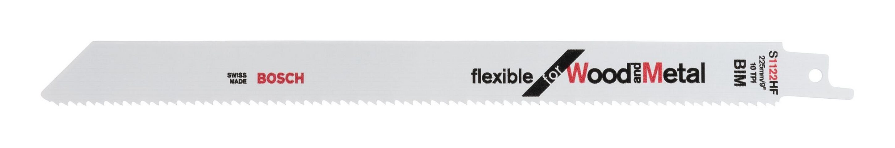 BOSCH Säbelsägeblatt (100 Stück), S 1122 HF Flexible for Wood and Metal - 100er-Pack