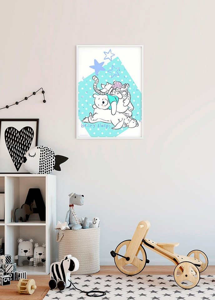 Komar Poster Winnie Pooh Beary Sleepy, Disney (1 St), Kinderzimmer,  Schlafzimmer, Wohnzimmer