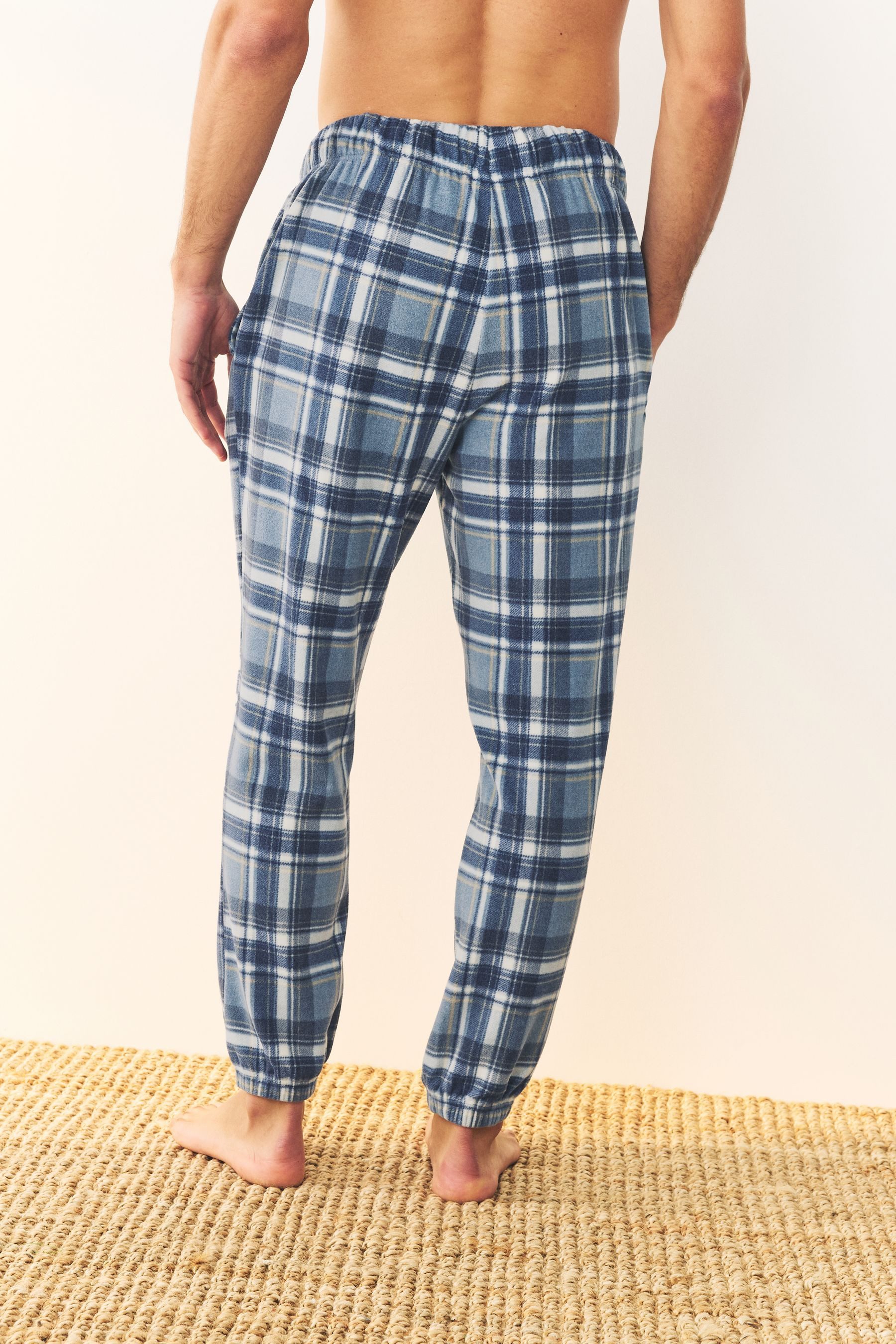 Next Pyjamahose Thermofleece-Schlafanzughose mit Bündchen + günstig online kaufen