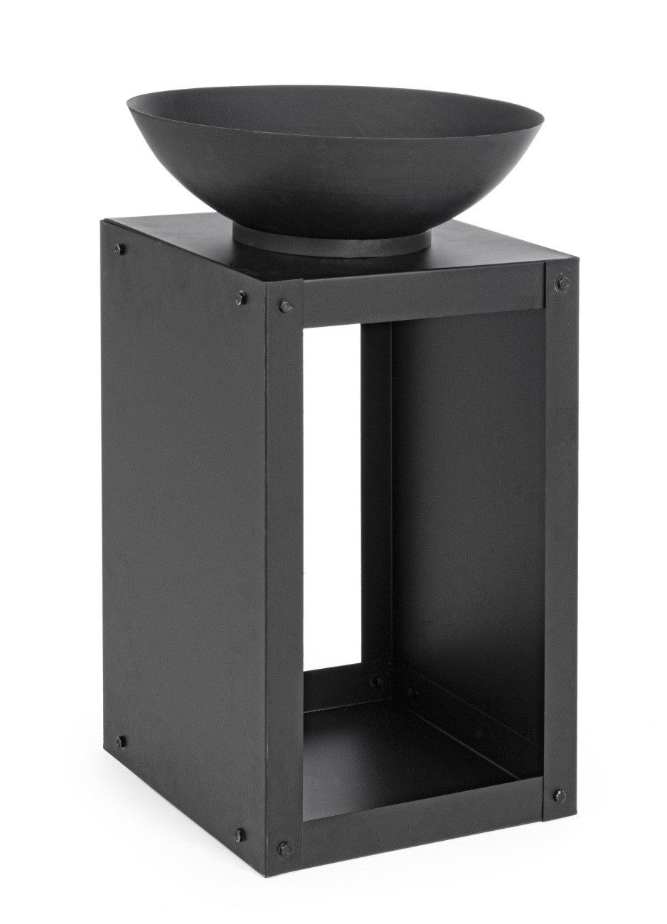 Bizzotto Feuerschale Efesto aus Hitzebeständigen Stahl, 38 cm, Schwarz günstig online kaufen