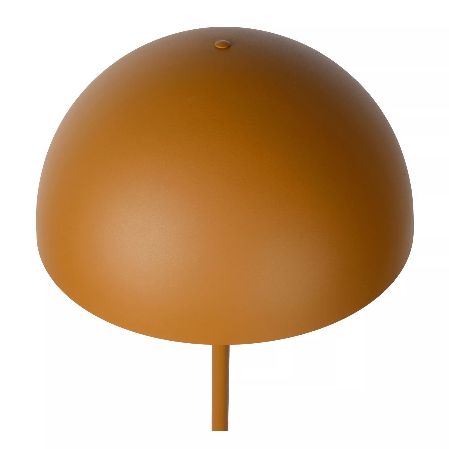 Licht-Erlebnisse Stehlampe PAZIL, ohne Leuchtmittel, Metall E27 160 cm hoch Ockergelb rund Industrial Design