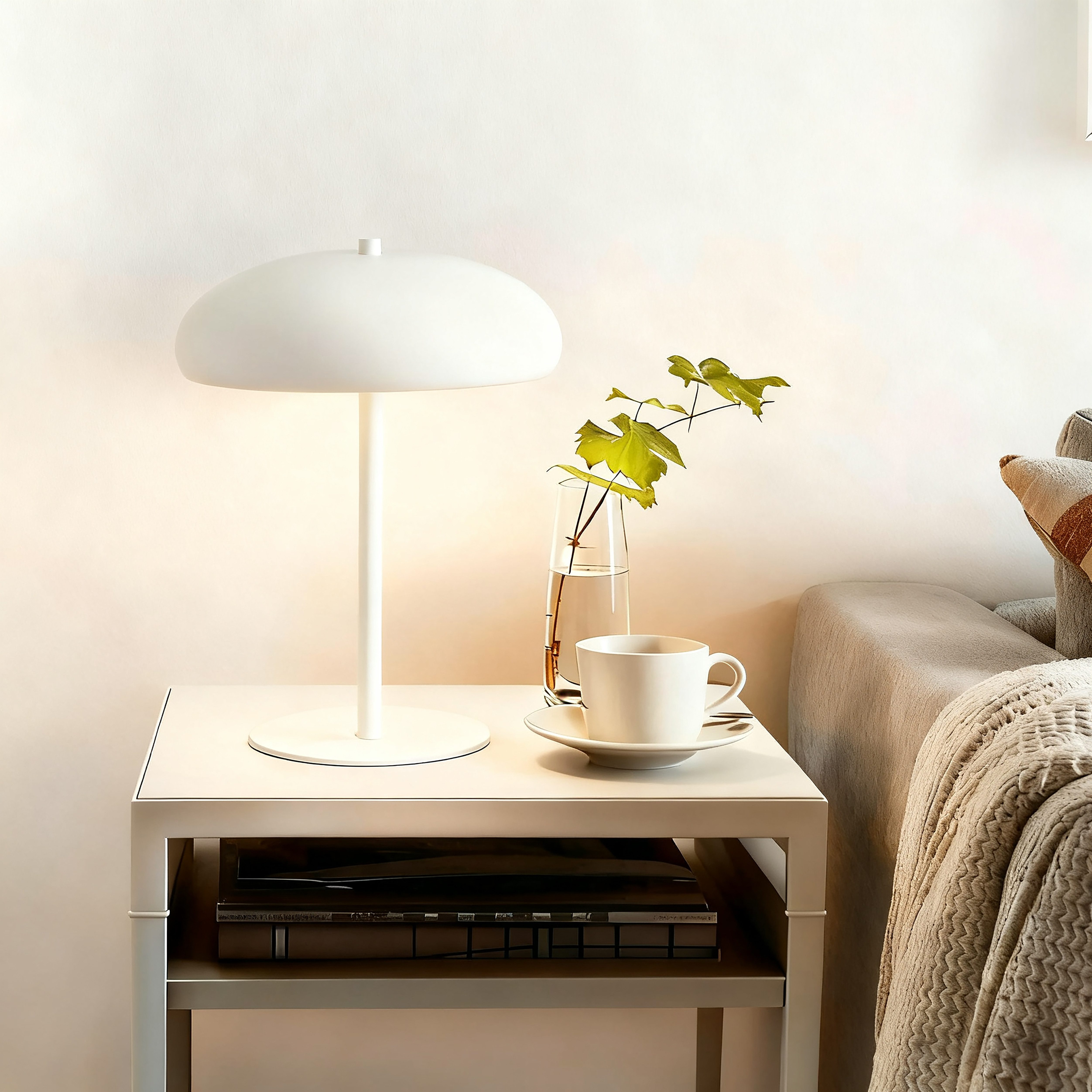 OTTO home Tischleuchte Jessee, Leuchtmittel wechselbar, ohne Leuchtmittel, blendfreies Licht - ideal als Deko- oder Nachttischleuchte