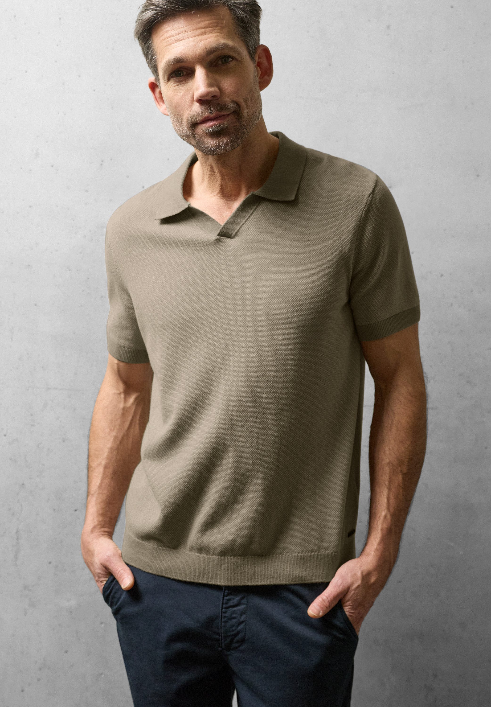 STREET ONE MEN T-Shirt aus reiner Baumwolle