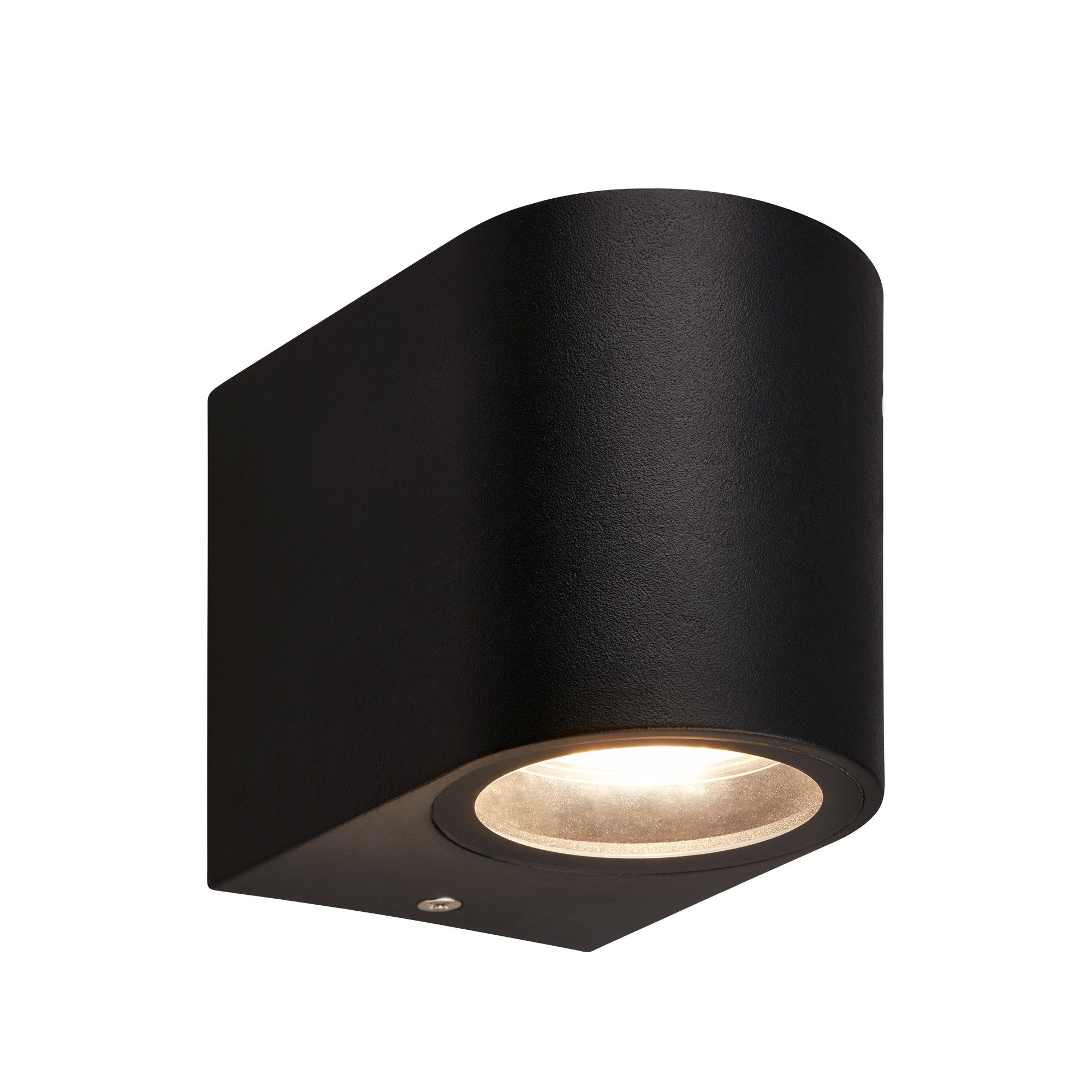 Briloner Leuchten Wandleuchte LED Wandlampe Aussen Hauswand Balkon Terasse, ohne Leuchtmittel, 2700K - Extra - Warmweiß, Wandleuchte Aussen 8x7x9 cm Schwarz GU10 Hauswand Balkon Terrasse