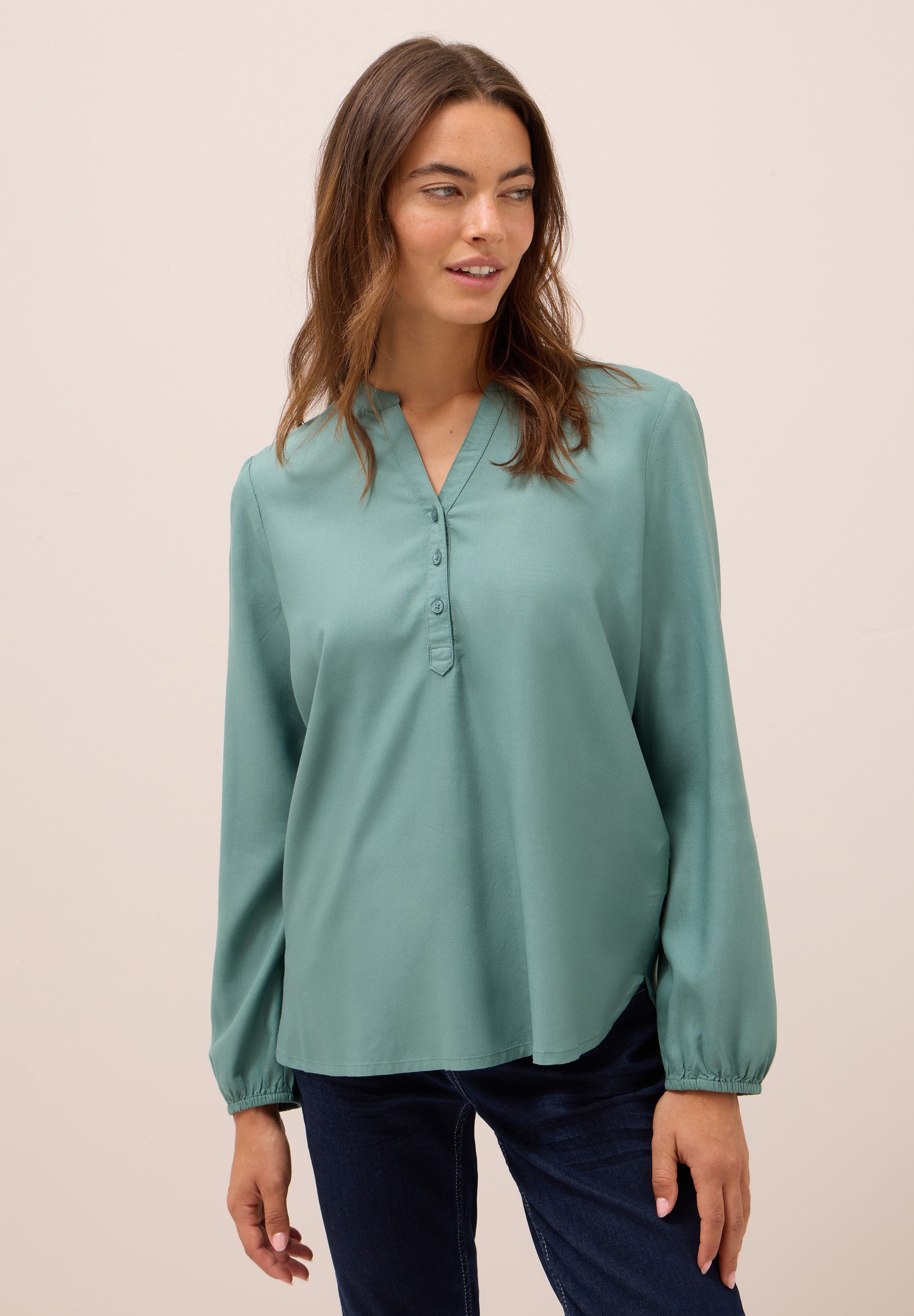 CECIL Langarmbluse aus softer Viskose günstig online kaufen