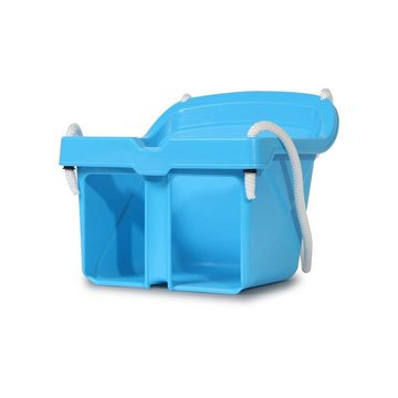Jamara Babyschaukel Small Swing, robuster Kunststoff, belastbar bis 25 kg, mit Sicherheitsbügel, kippsicher, Indoor-Outdoor geeignet, blau