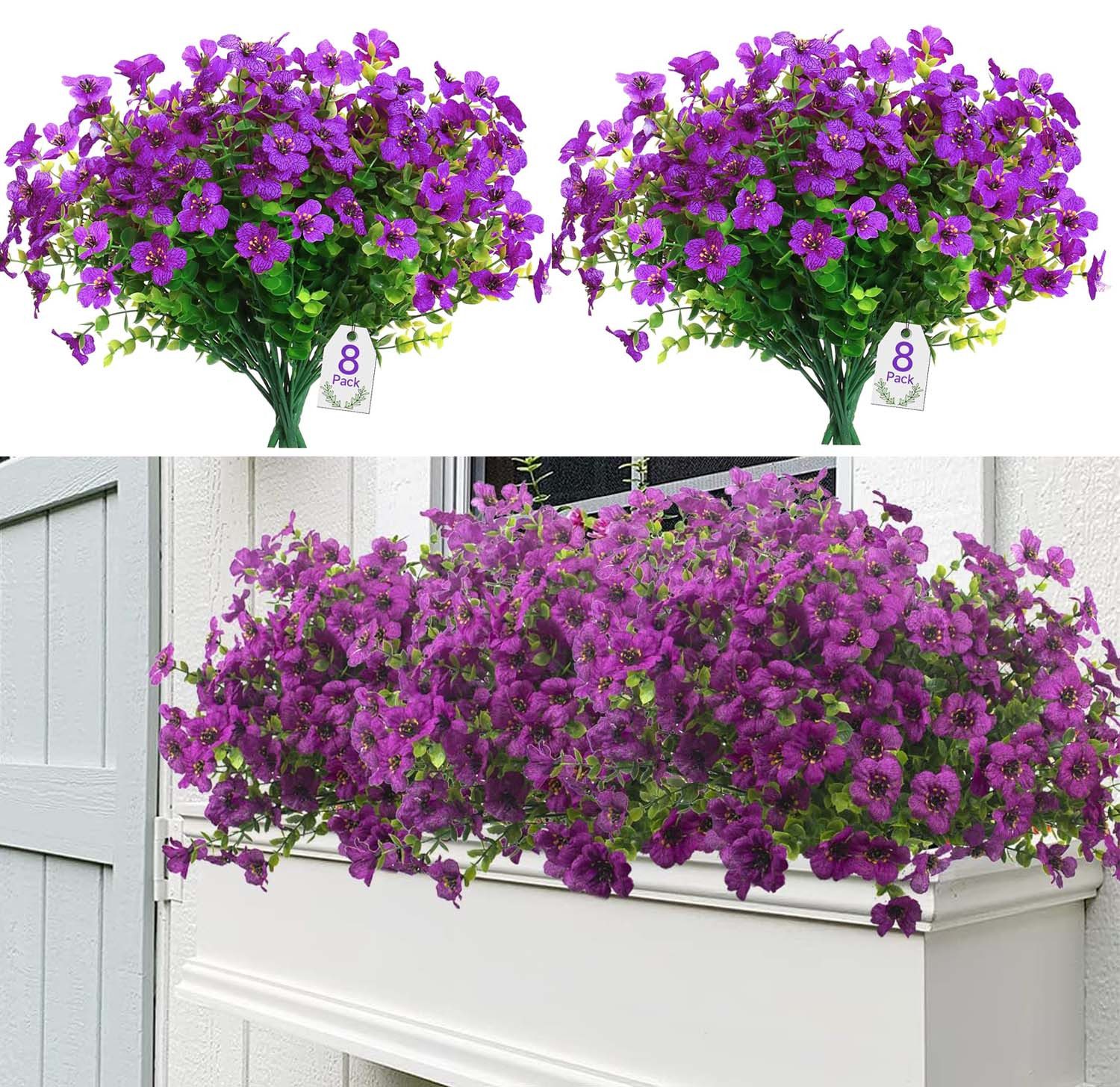 Kunstblumenstrauß 4 Bündel Künstliche Blumen Geranie günstig online kaufen