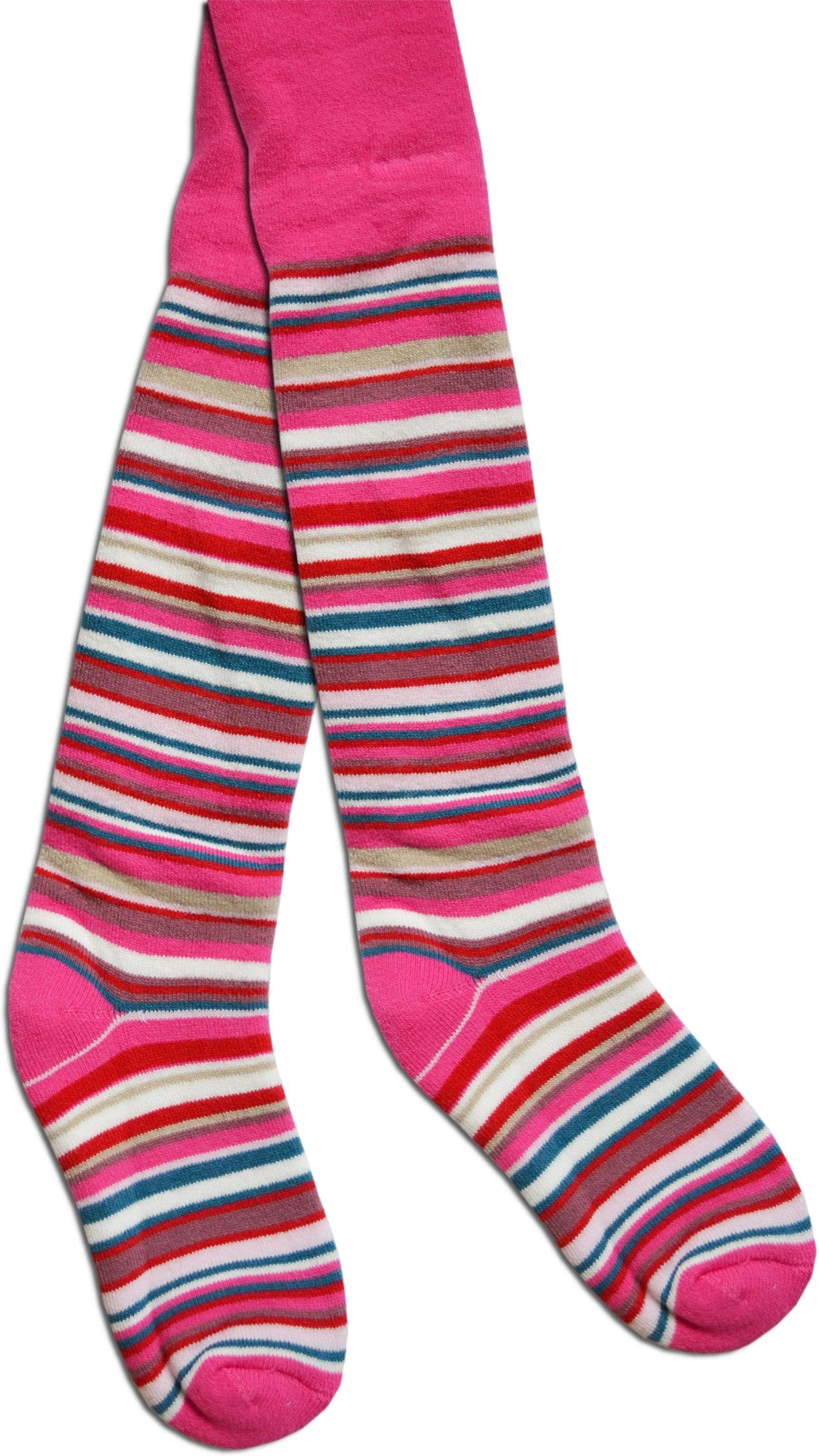 normani Strumpfhose Kinder-Ringel-Thermostrumpfhose (1 St) mit Frotteefütterung