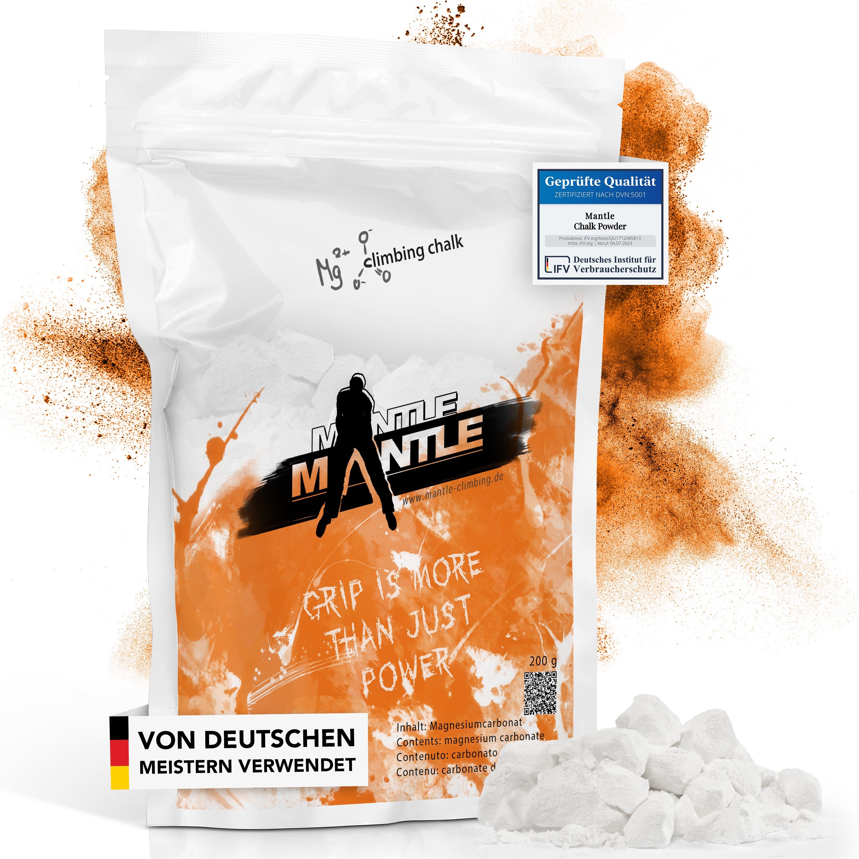 Mantle Climbing Grip-Pulver hochwertiges Kletterchalk Chalk Powder