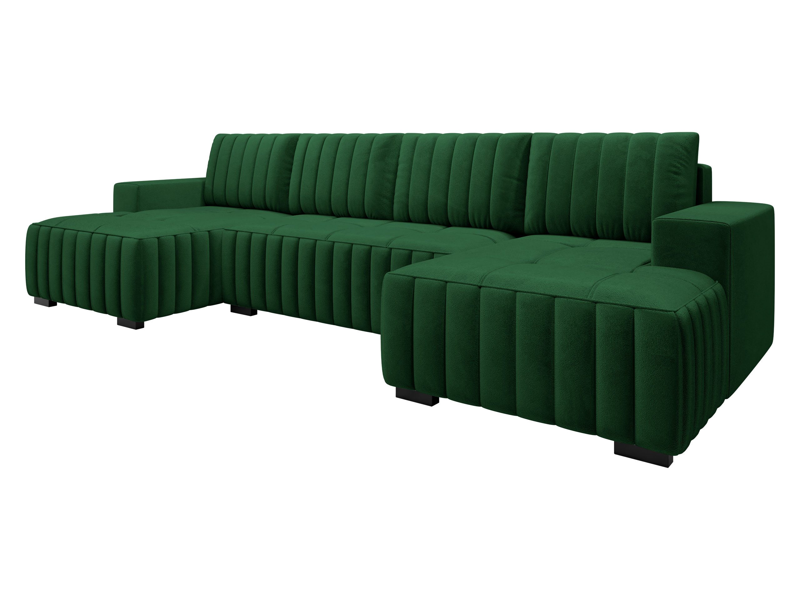 MIRJAN24 Wohnlandschaft Hugo U, mit Bettkasten und Schlaffunktion, Ausziehmechanismus DL, U-Form, 310x140x85 cm