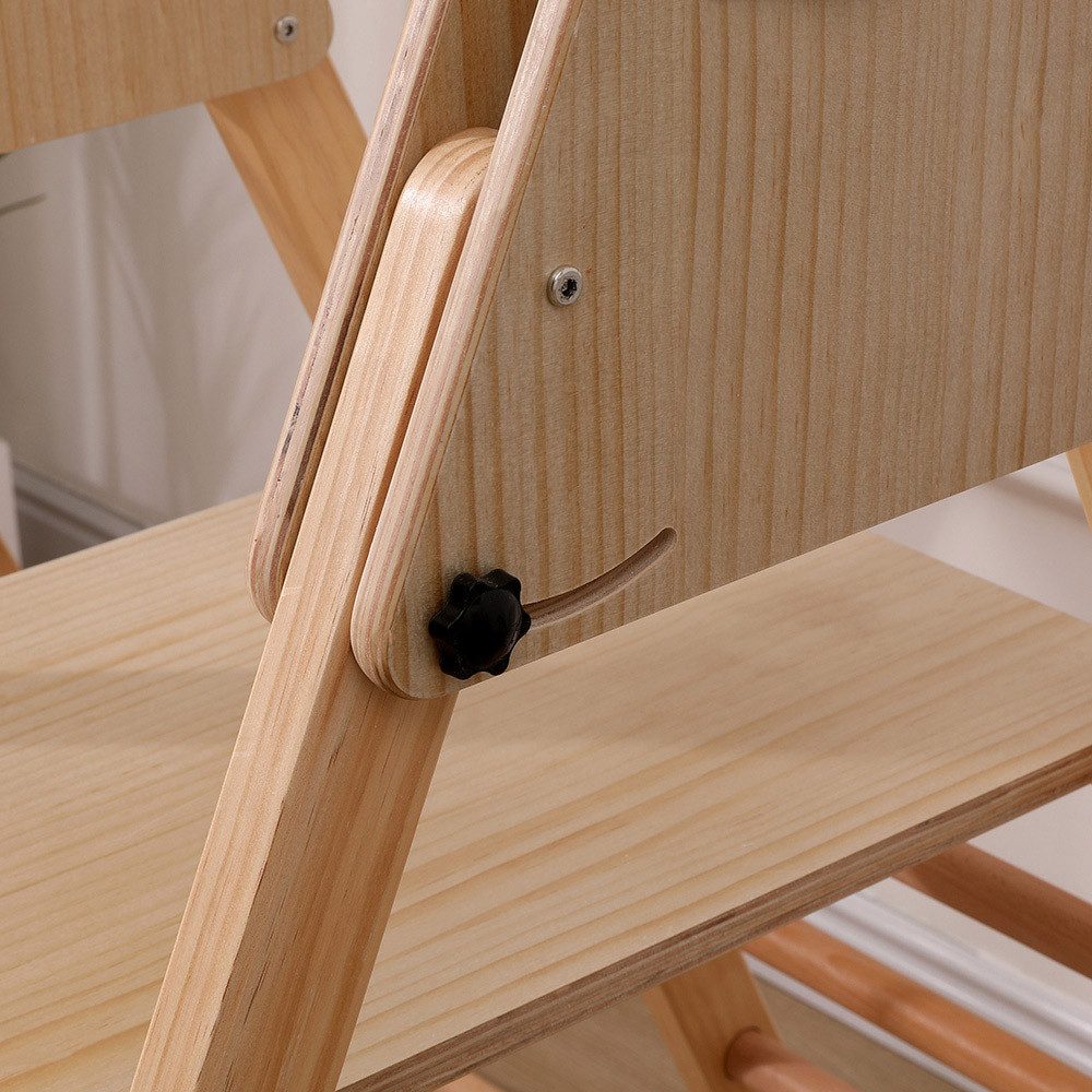 HOME DELUXE Klettergerüst Indoor IDA, (inkl. Leiter, Rutsche, Schaukel & Kletterdreieck), 112 x 182 x 115,5 cm, Holz - Klettergerüst, Spielturm, Spielplatz