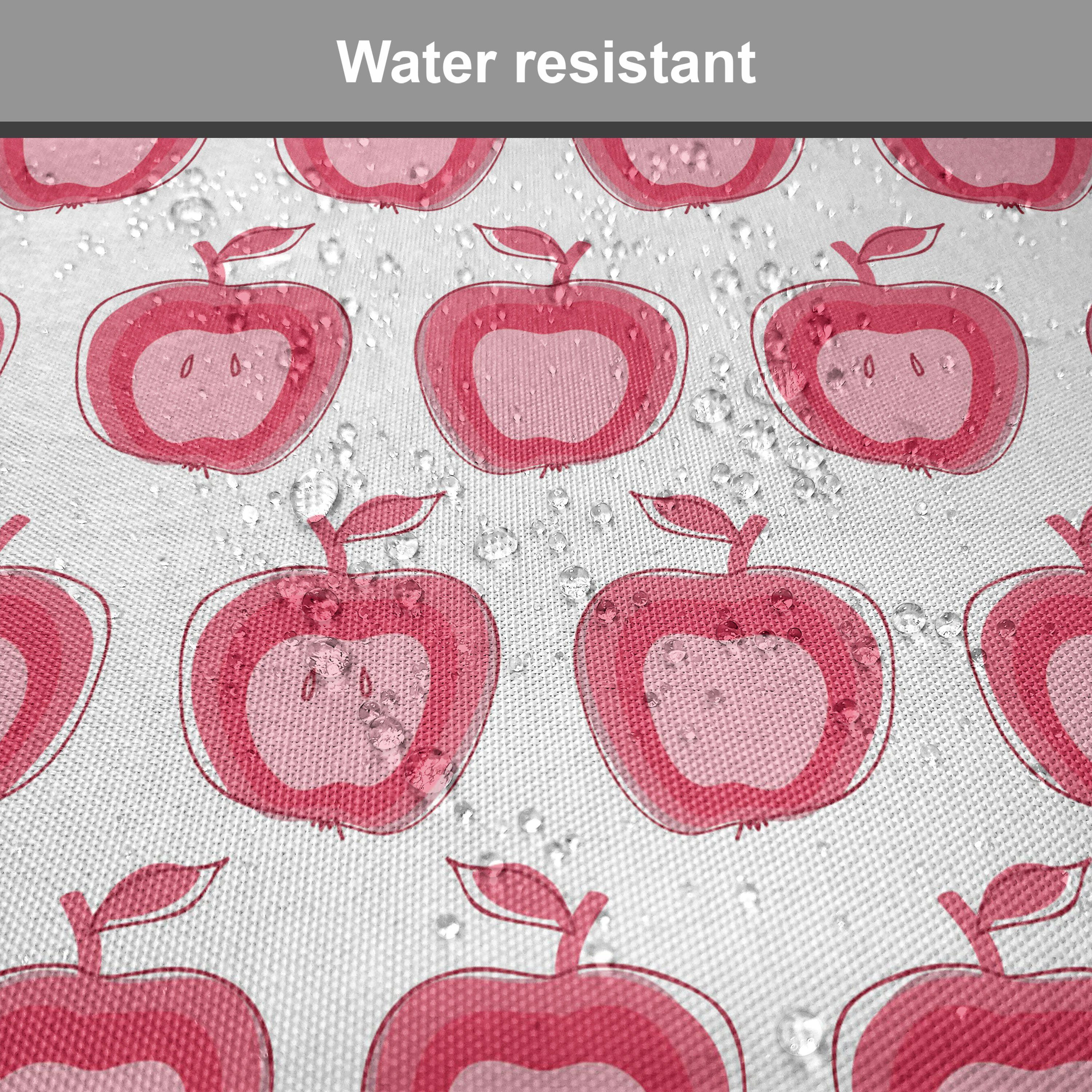 Abakuhaus Stuhlkissen Dekoratives Doodle Küchensitze, Apfel rosa Riemen wasserfestes Kissen mit für Mädchen-Muster