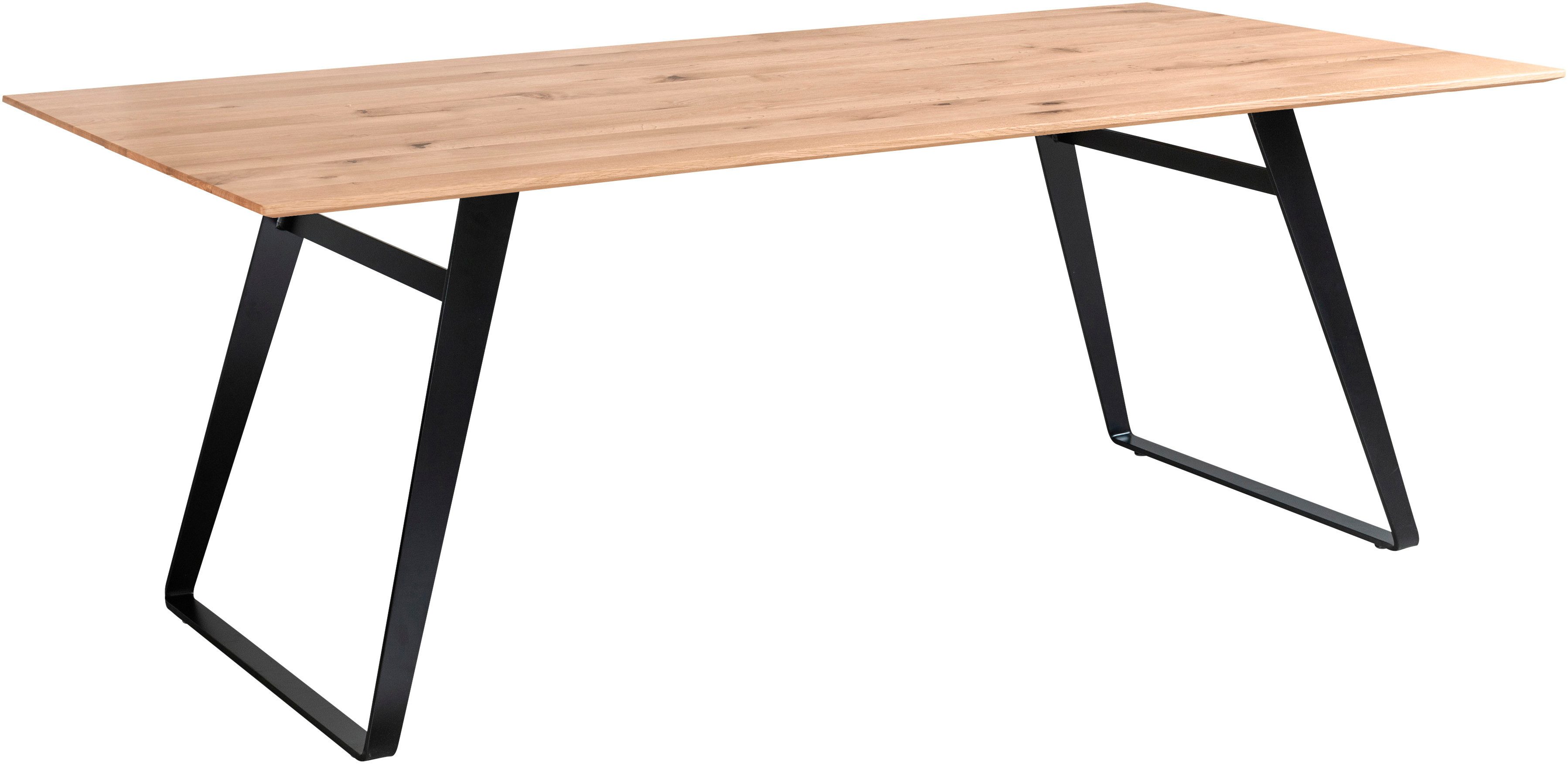 Musterring Esstisch Tavia, Bügelgestell in 3 Farben, Platte Charakter-Eiche günstig online kaufen