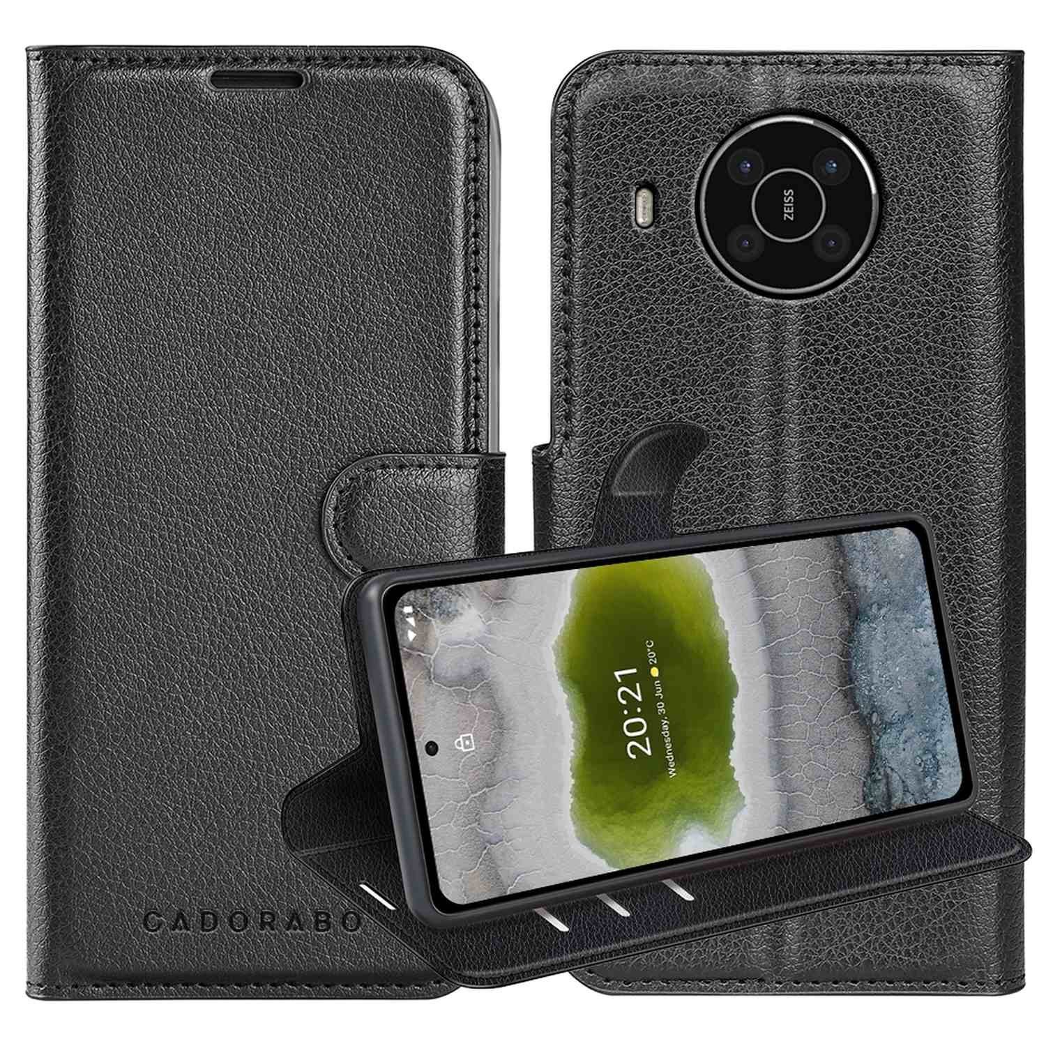 Cadorabo Handyhülle für Nokia X10 / X20 Hülle Nokia X10 / X20, Hülle Schutzhülle mit Standfunktion, Kartenfach und Magnetverschluss