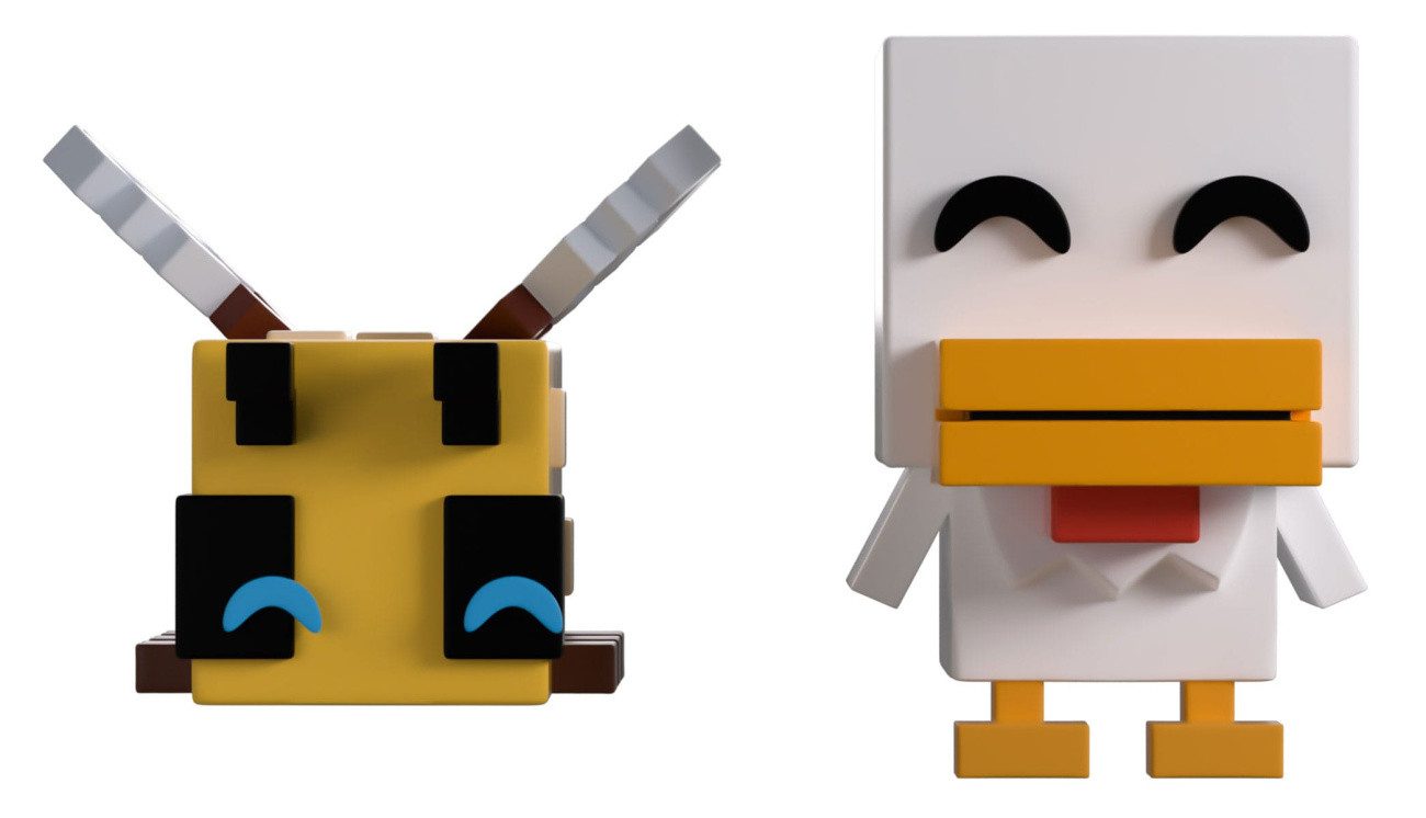 Youtooz Merchandise-Figur Minecraft Vinyl Figuren Bee and Chicken Monitor Buddiez