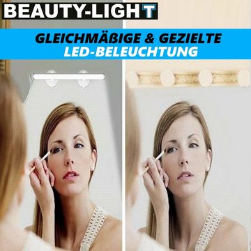 MAVURA LED Lichtleiste BEAUTY-LIGHT LED Schmink-Licht Make-Up Spiegel-Leuchte, LED fest integriert, Tageslichtweiß, Kosmetiklampe Schminklicht Spiegelleuchte