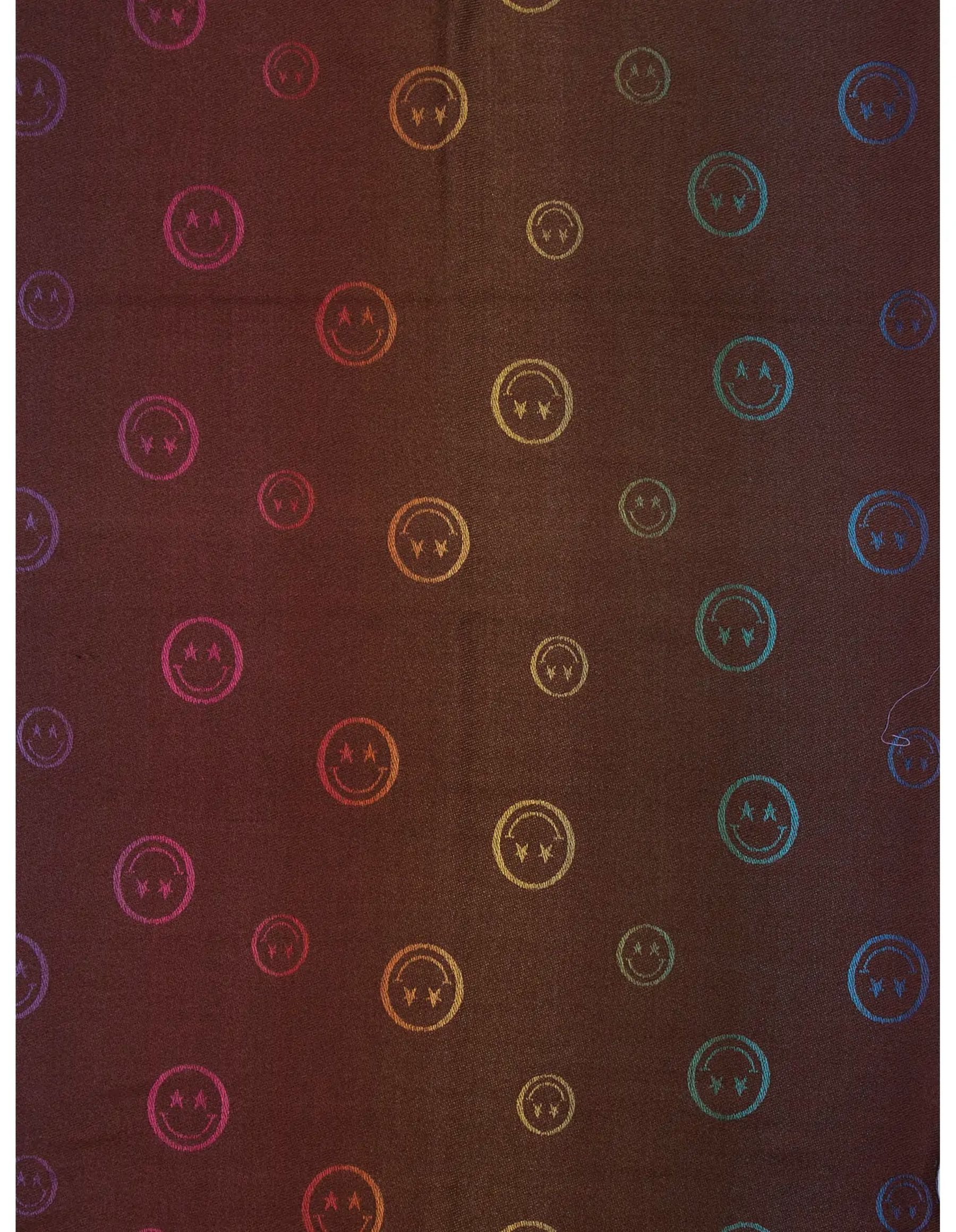 Faera Modeschal Leichter Mode-Schal Fransen Regenbogenfarbene Stickereien., (1-St), 9634 in Braun