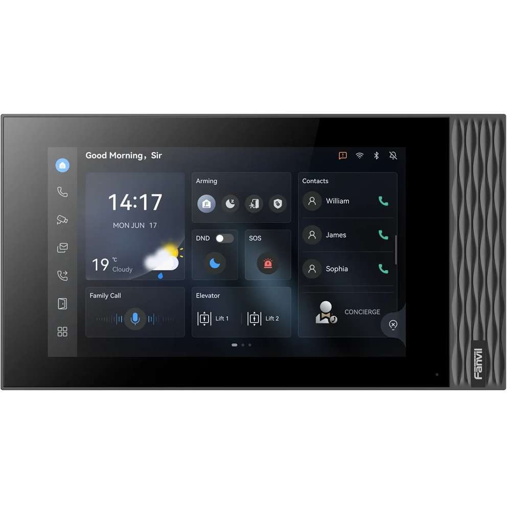 Fanvil Video-Türsprechanlage Fanvil SIP-Innenstation +7-Zoll-Touchscreen/Wi-Fi 6/LINUX