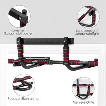 COSTWAY Klimmzugstange Türstange, mit Mehreren Griffen, bis 136KG