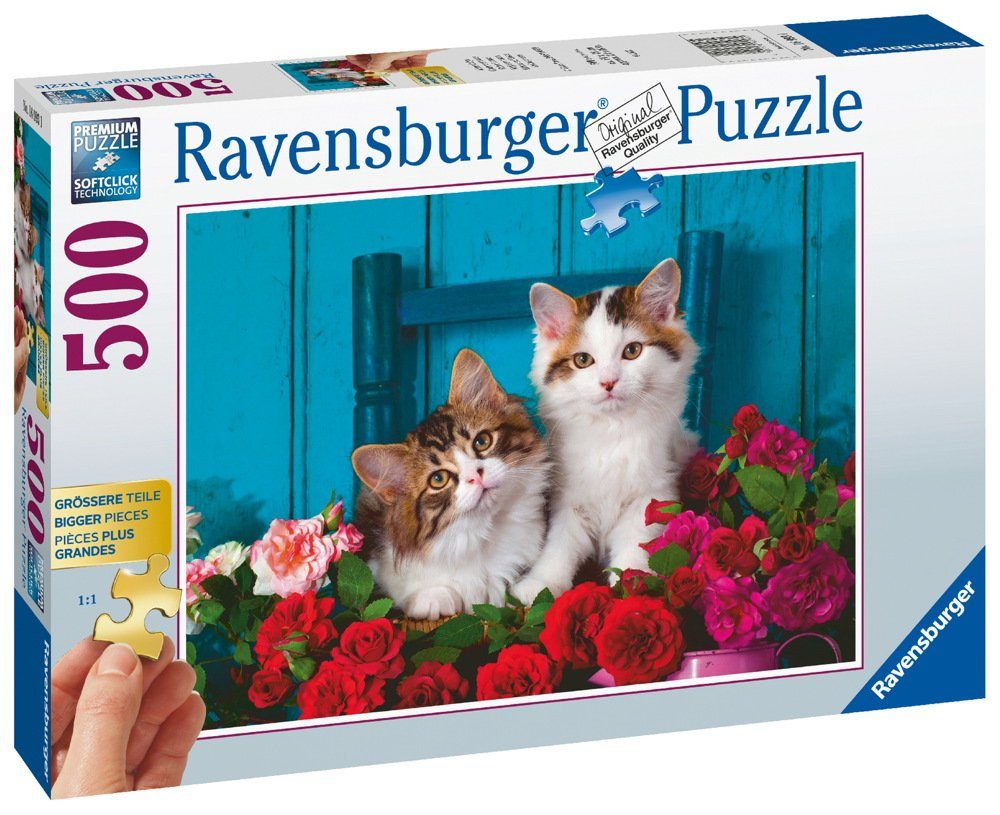 Ravensburger Puzzle 500 Teile Ravensburger Puzzle Gold Edition Katzenbabys 16993, 500 Puzzleteile