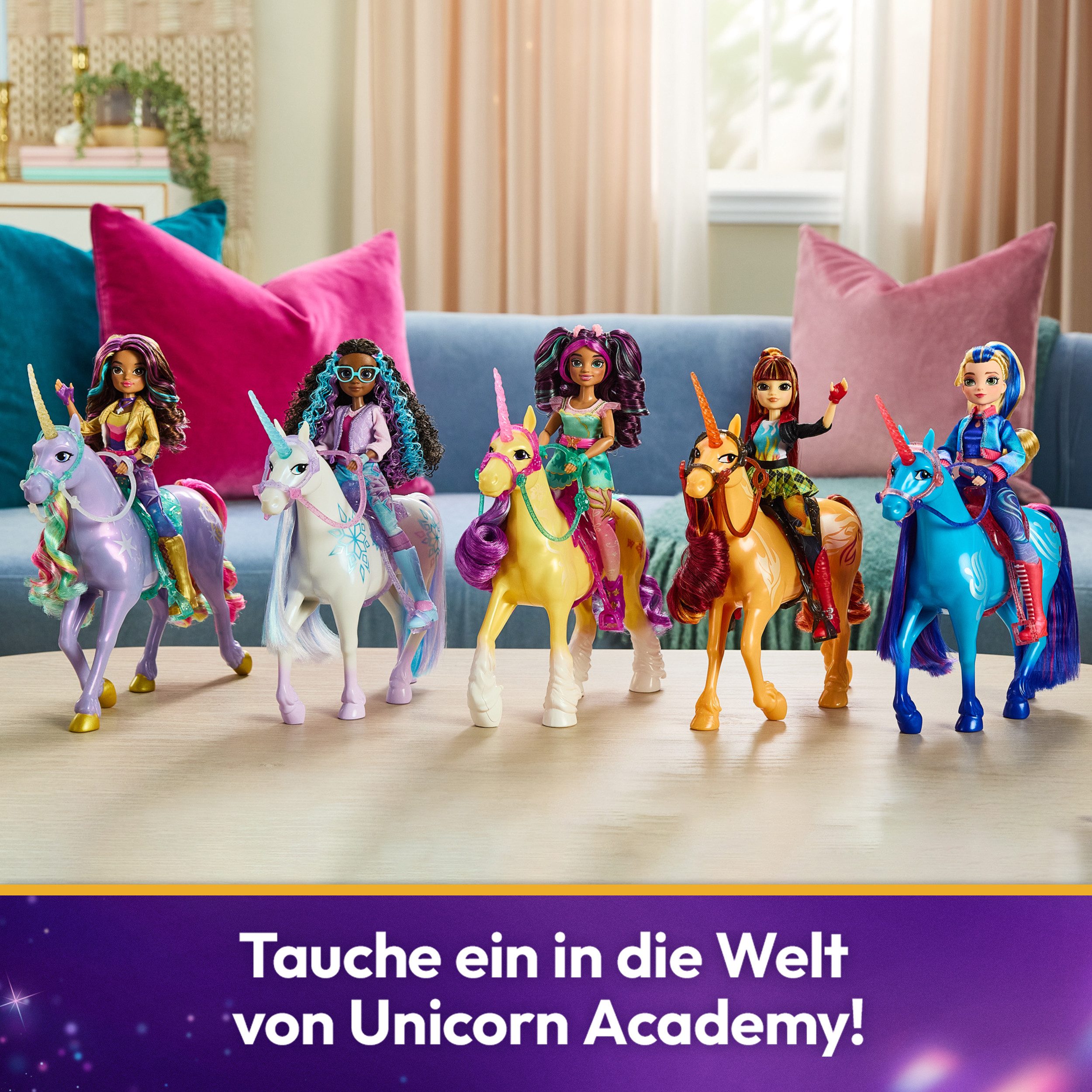 Spin Master Anziehpuppe Unicorn Academy - Valentina und Einhorn Cinder Set