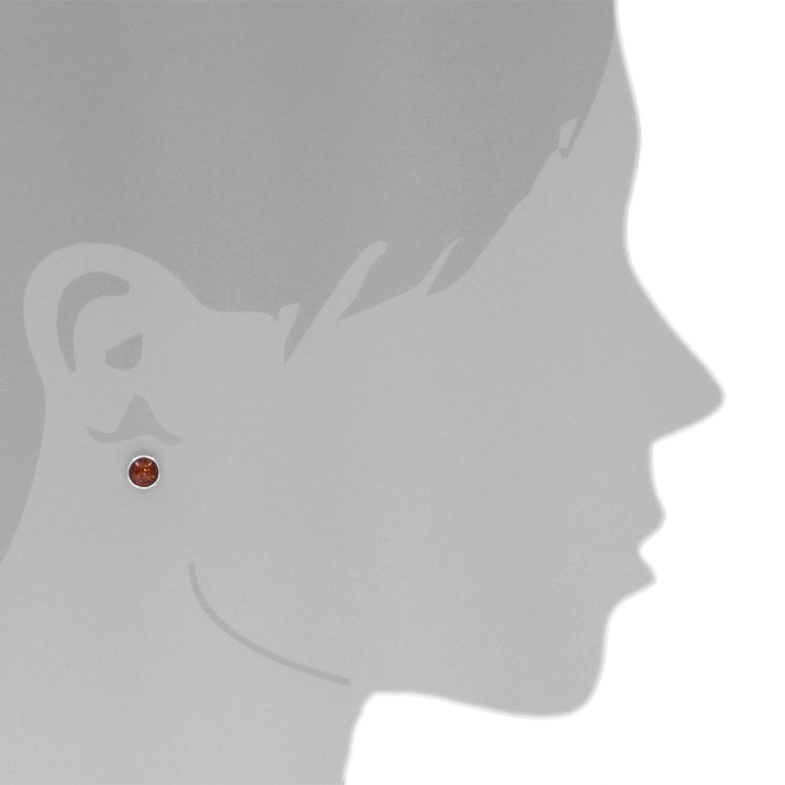 OSTSEE-SCHMUCK Paar Ohrstecker Ostsee-Schmuck Ohrstecker Classic 7 mm Ohrstecker Classic 7 mm (2-tlg)