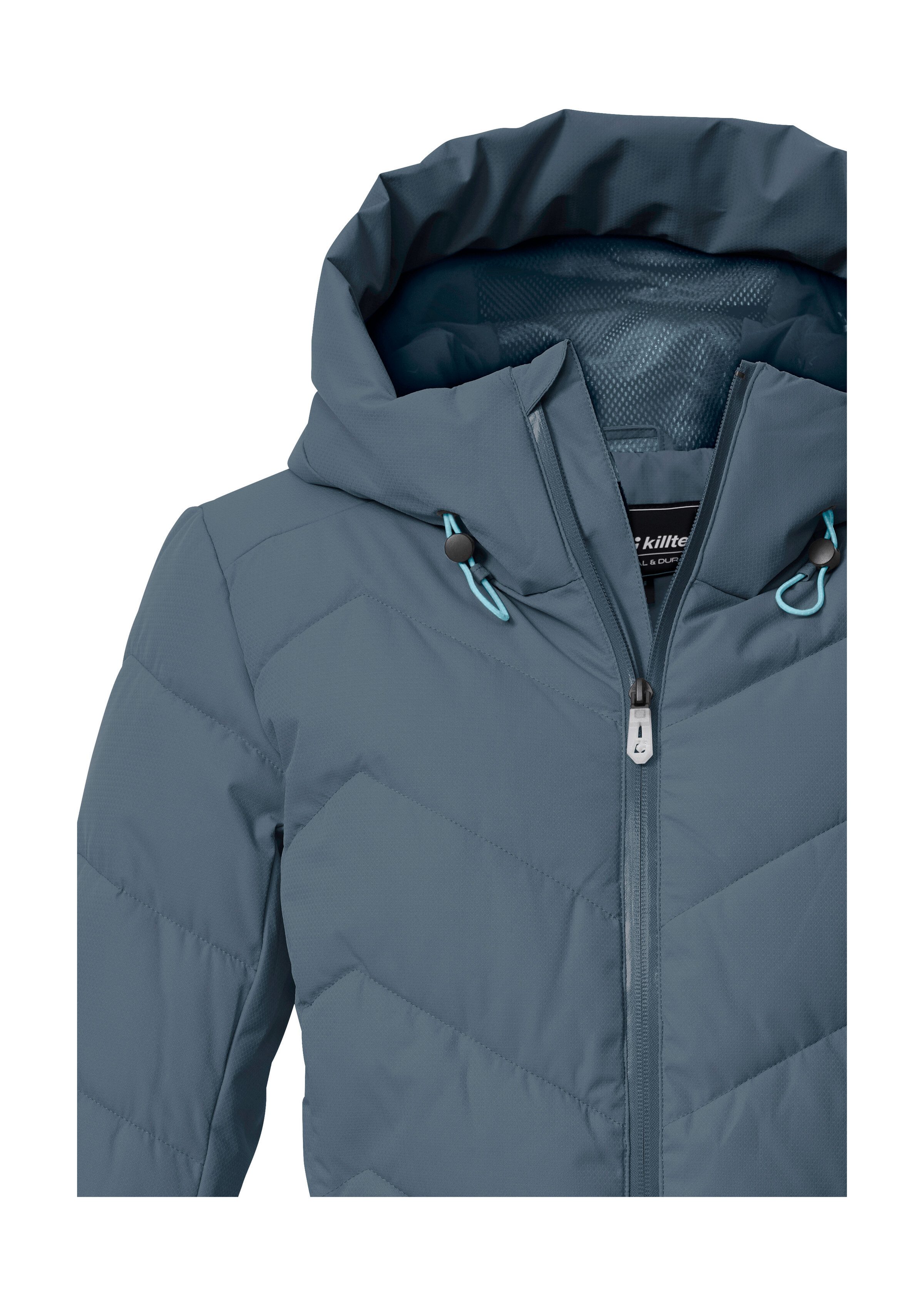 Killtec Skijacke KSW 31 WMN SKI QLTD JCKT Winddichte, wasserabweisende Skijacke mit Daunenoptik und Schneefang