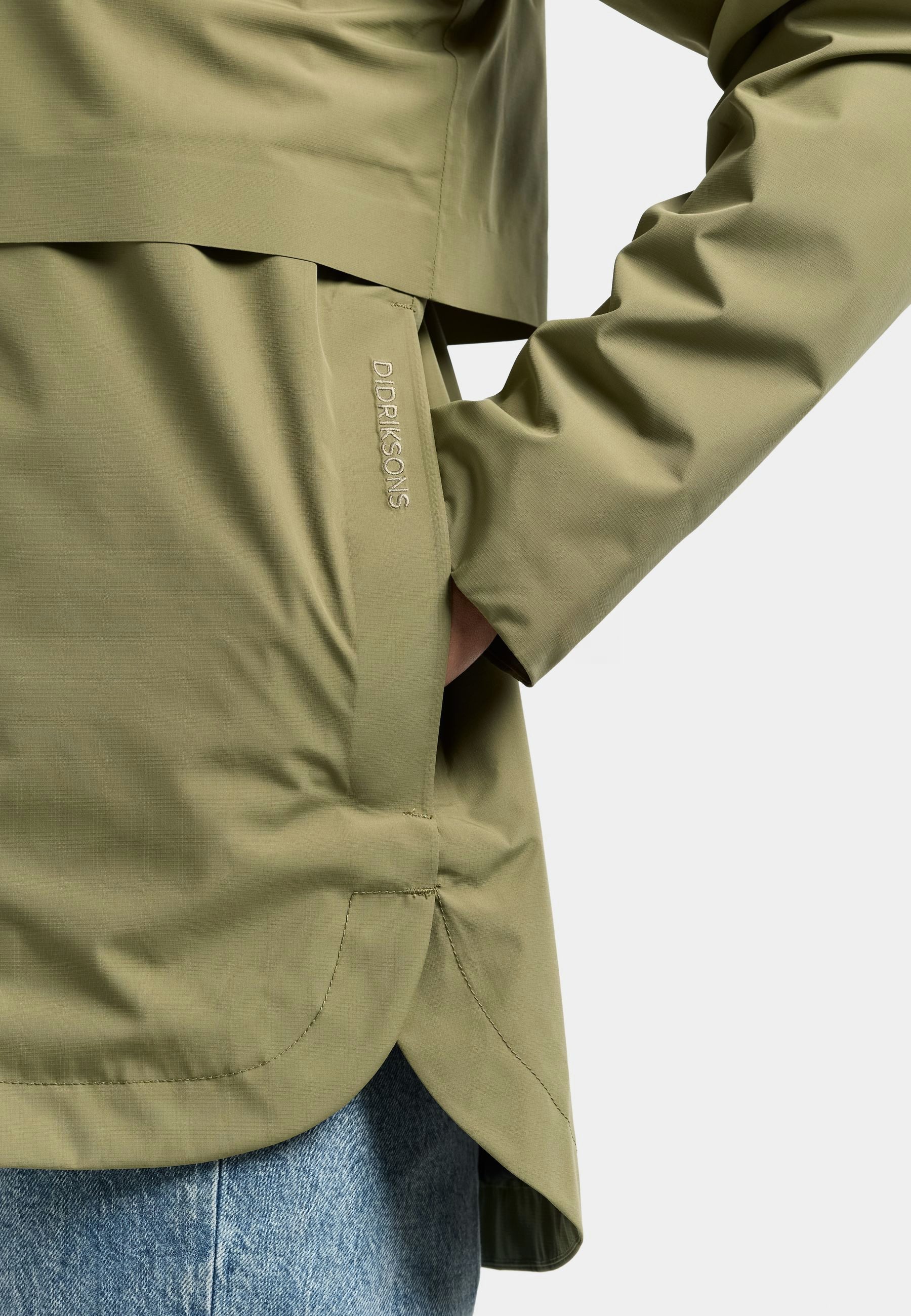Didriksons Allwetterjacke Damen Übergangsjacke Regenjacke Wasserdicht ELSA mit Kapuze mit Taschen – Bild 5 von 5