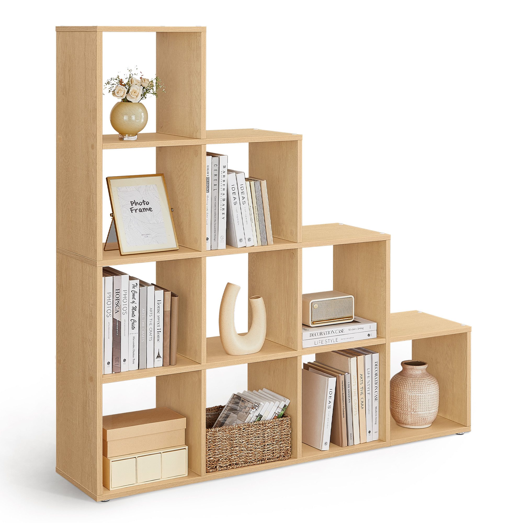 VASAGLE Bücherregal, Raumteiler, Würfelregal, viel Stauraum, günstig online kaufen