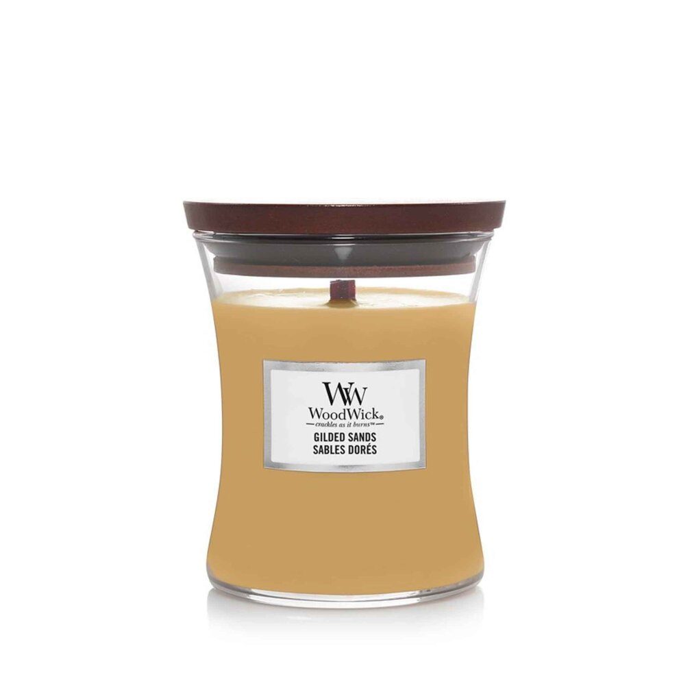 Woodwick Duftkerze Gilded Sands Duftkerze mit hölzernem Docht 275g