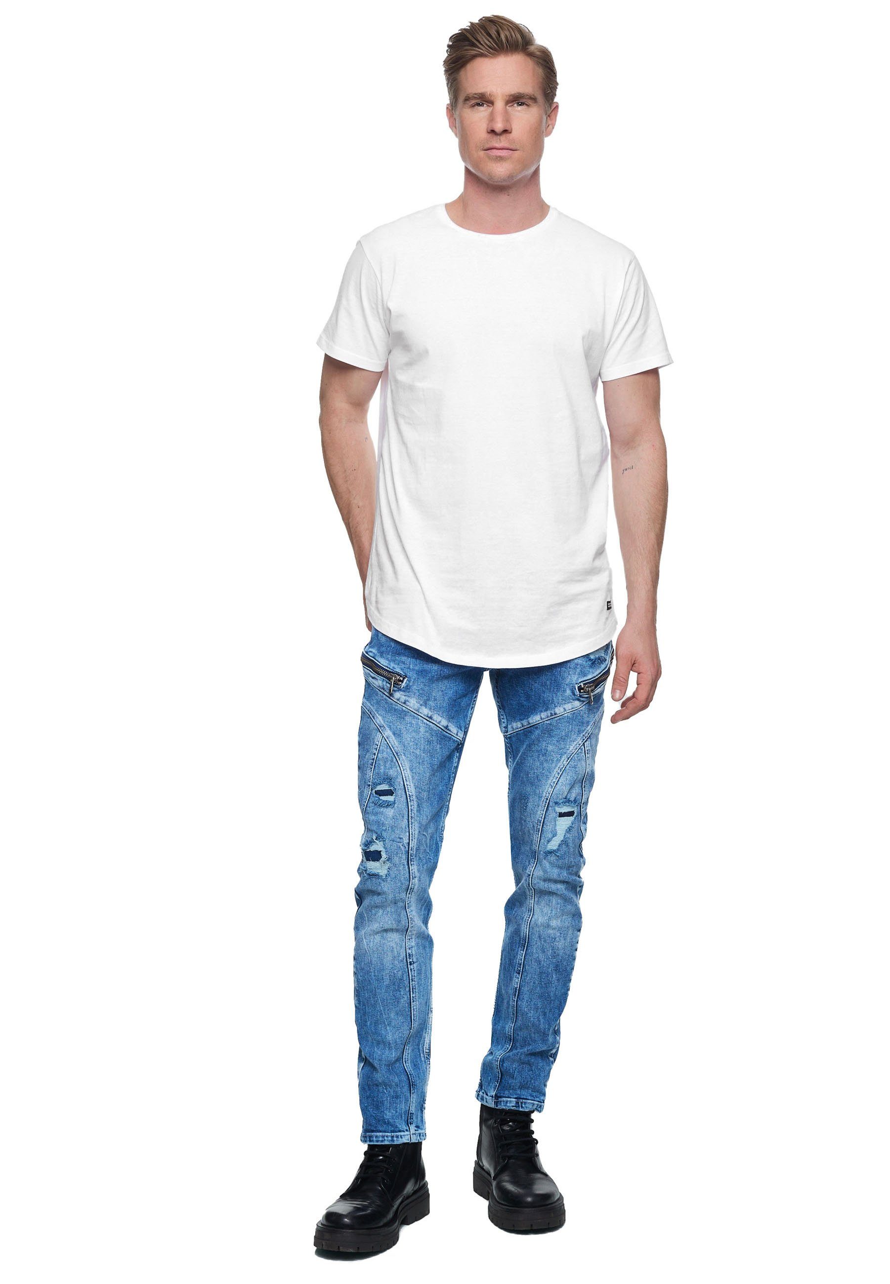 Rusty Neal Straight-Jeans "MORI" mit trendigen Zierelementen günstig online kaufen
