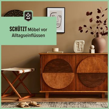 Schrader Hartwachsöl 2x Holz Wachs + Baumwolltuch - dreiteiliges Set, zur Pflege und Versiegelung von Holzmöbeln - Made in Germany