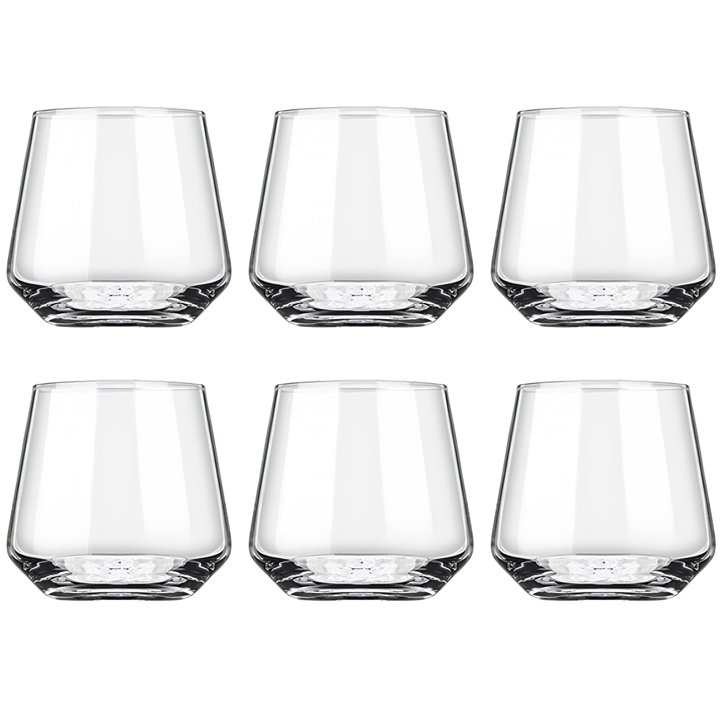 EsinHome Gläser-Set Wasserglas Saftgläser Trinkglas Cocktail glas Longdrinkgläser, Glas, 385ml 6er Set
