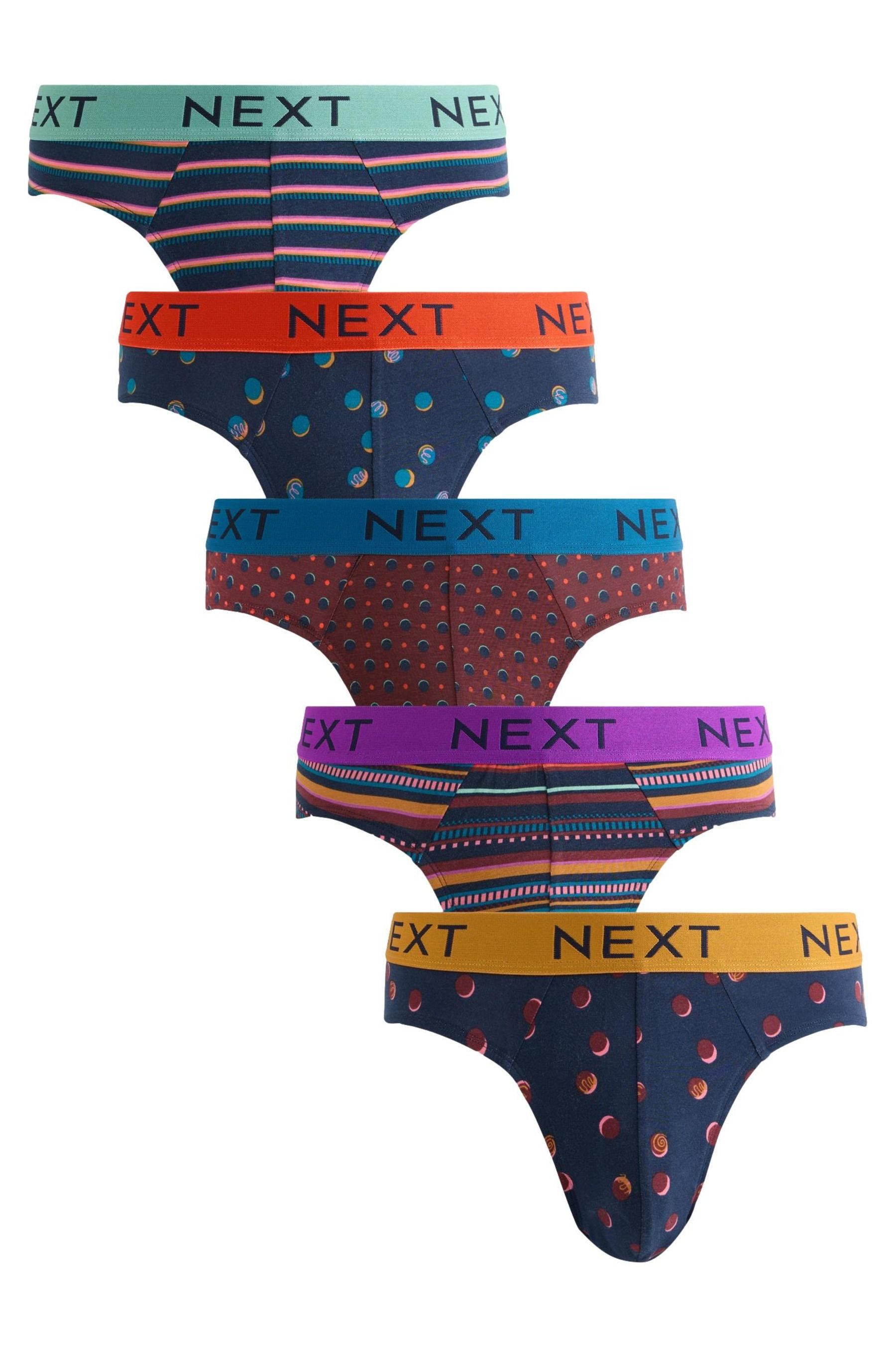 Navy Burgundy Spot Stripe